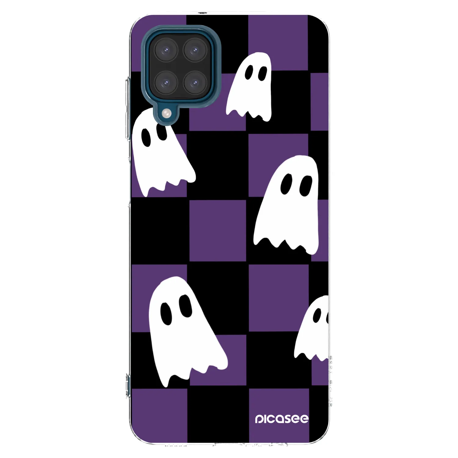 Picasee Samsung Galaxy A12 A125F Hülle - Transparentes Silikon - Ghosts