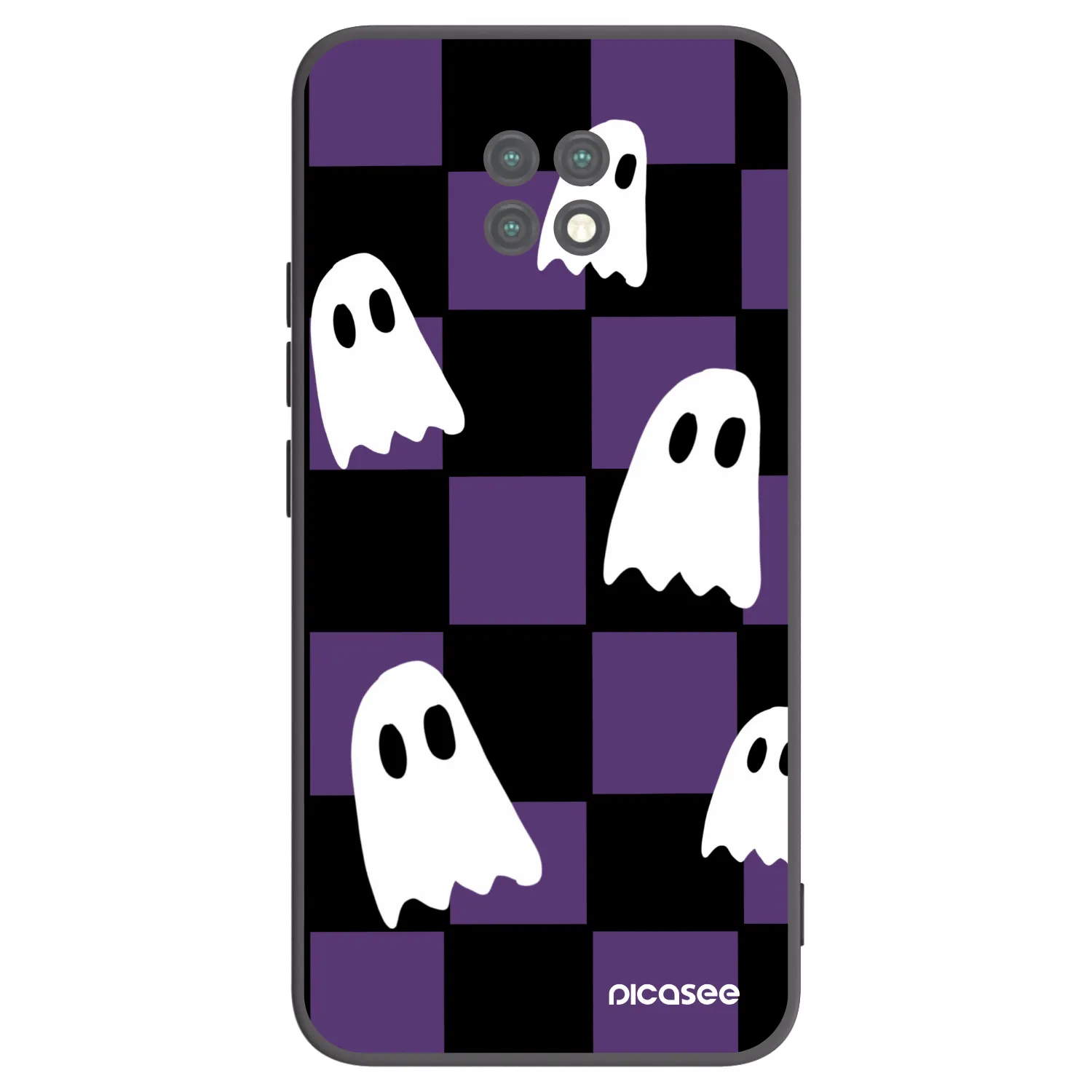 Picasee Xiaomi Redmi Note 9T Hülle - Schwarzes Silikon - Ghosts