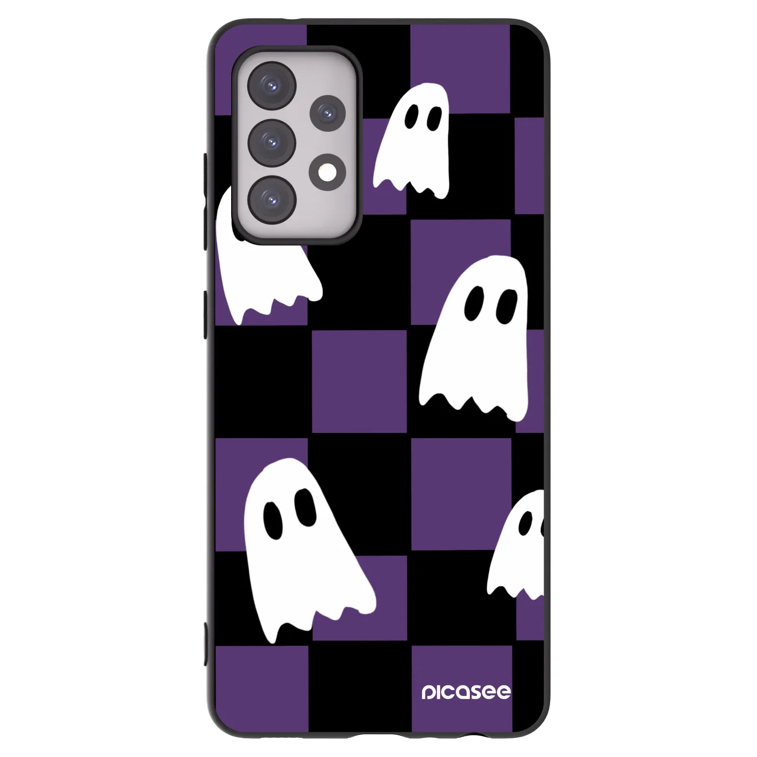Picasee Samsung Galaxy A52s 5G A528B Hülle - Schwarzes Silikon - Ghosts