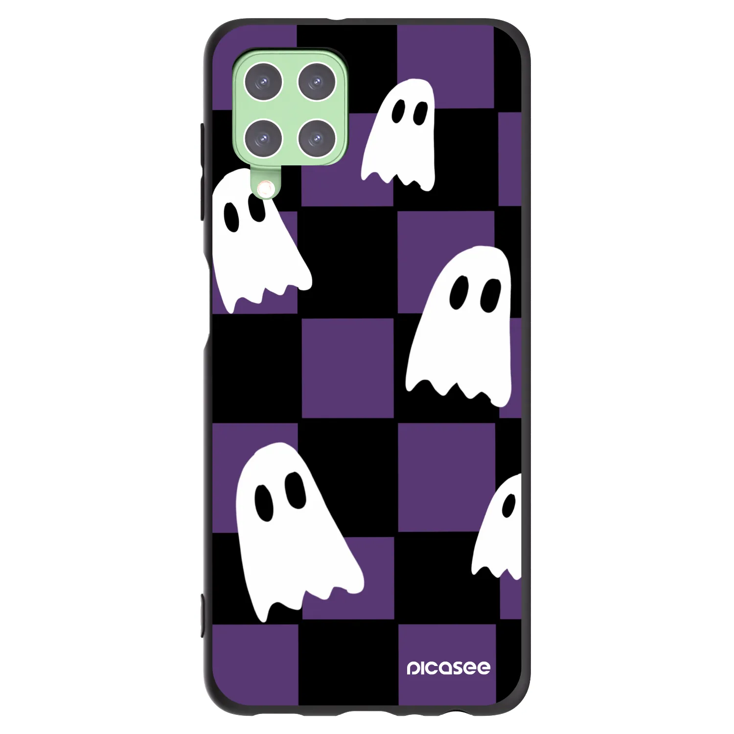Picasee Samsung Galaxy A22 A225F 4G Hülle - Schwarzes Silikon - Ghosts
