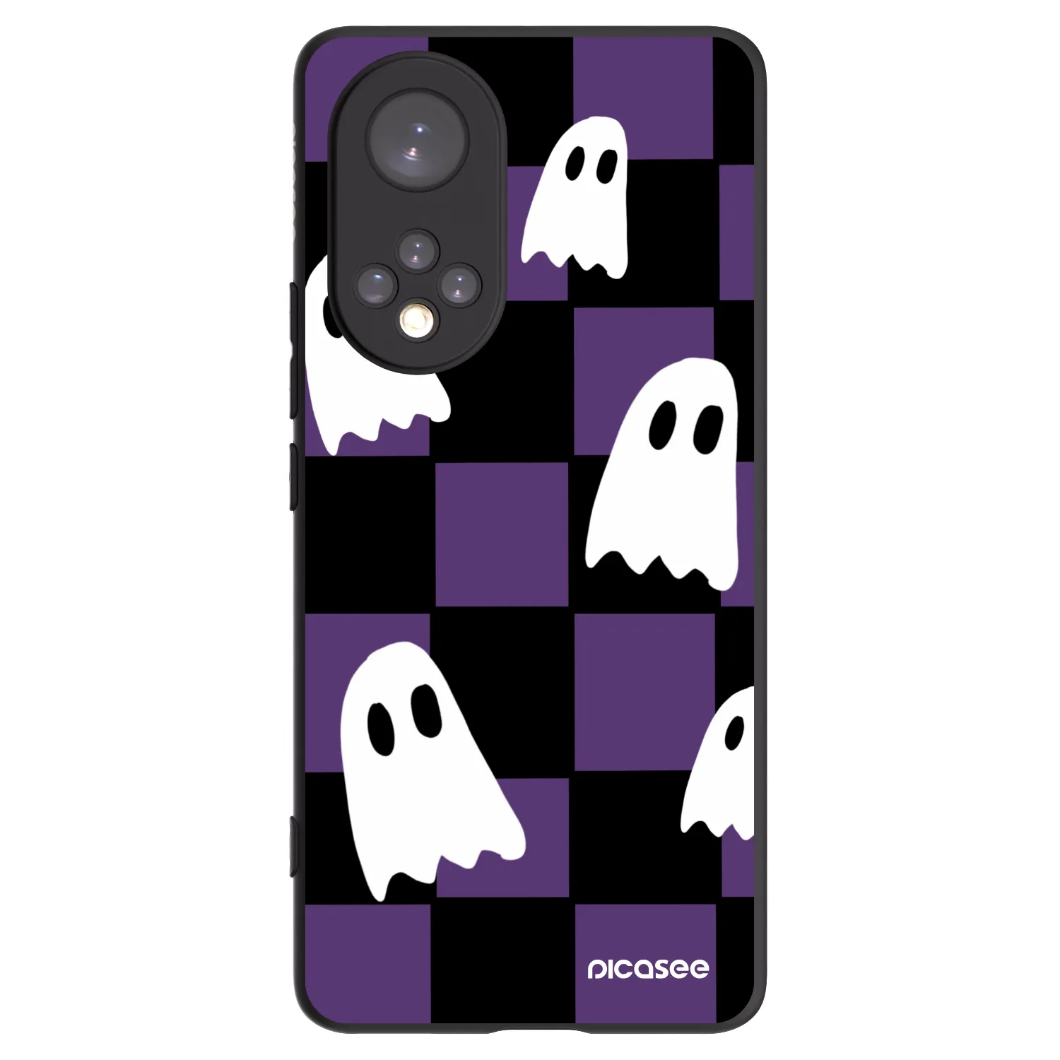 Picasee Honor 50 5G Hülle - Schwarzes Silikon - Ghosts