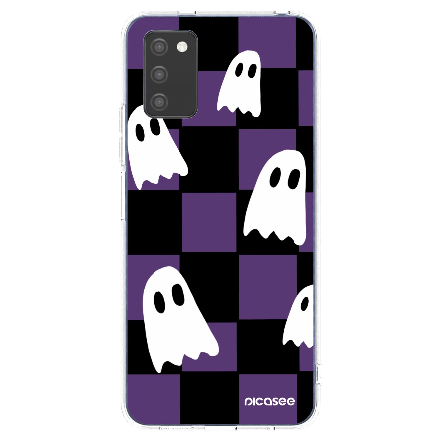 Picasee Samsung Galaxy A03s A037G Hülle - Transparentes Silikon - Ghosts