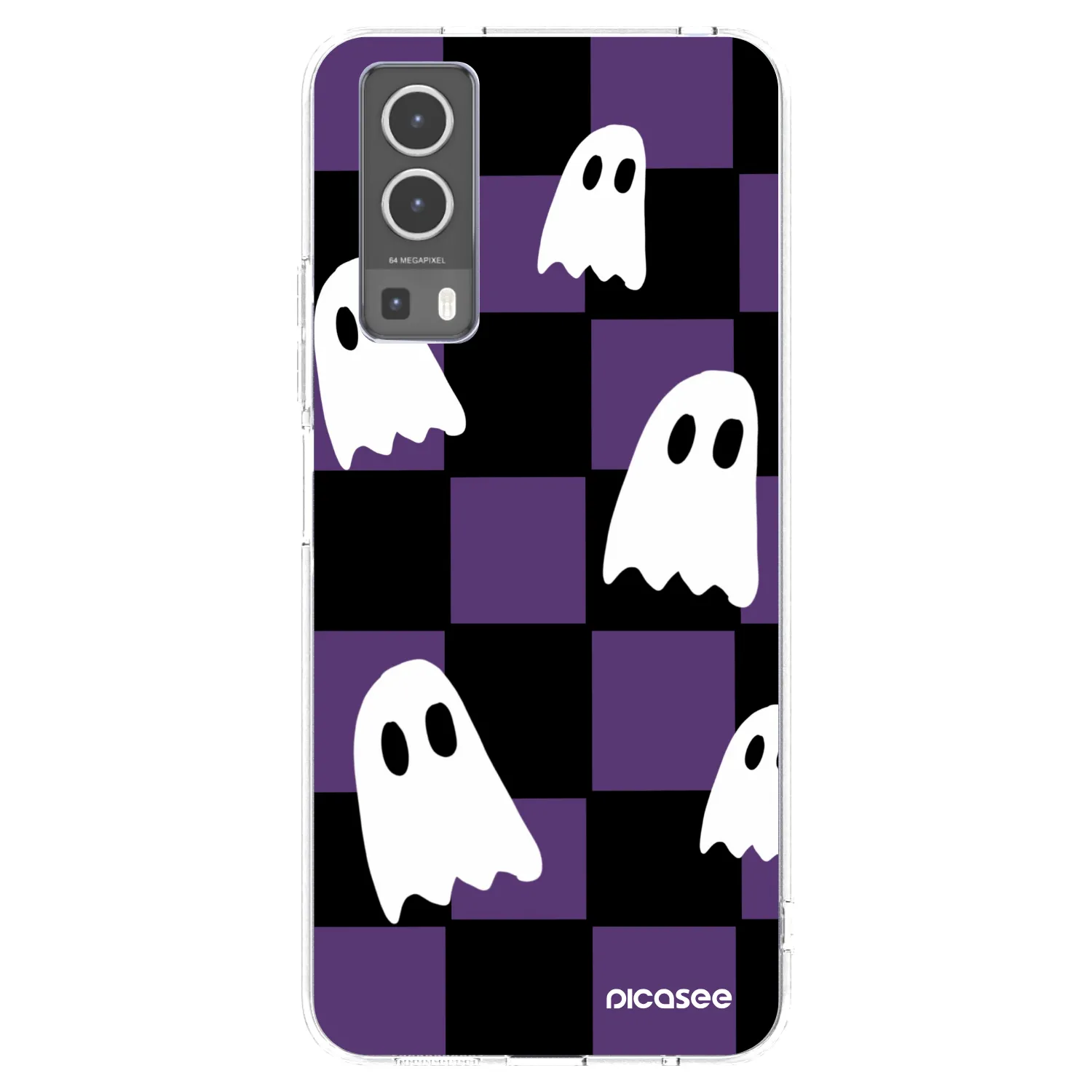 Picasee Vivo Y72 5G Hülle - Transparentes Silikon - Ghosts