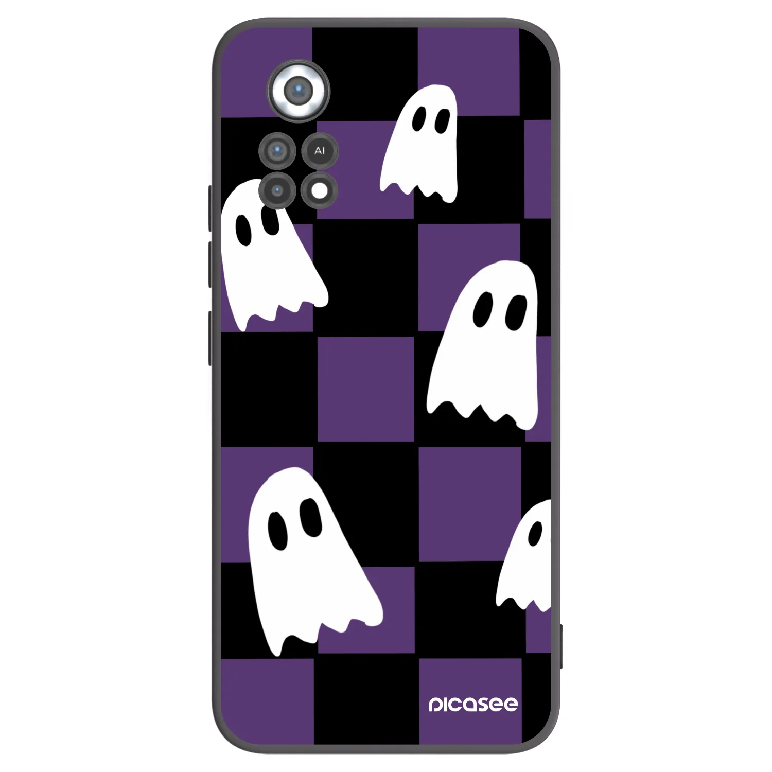 Picasee Xiaomi Poco X4 Pro 5G Hülle - Schwarzes Silikon - Ghosts