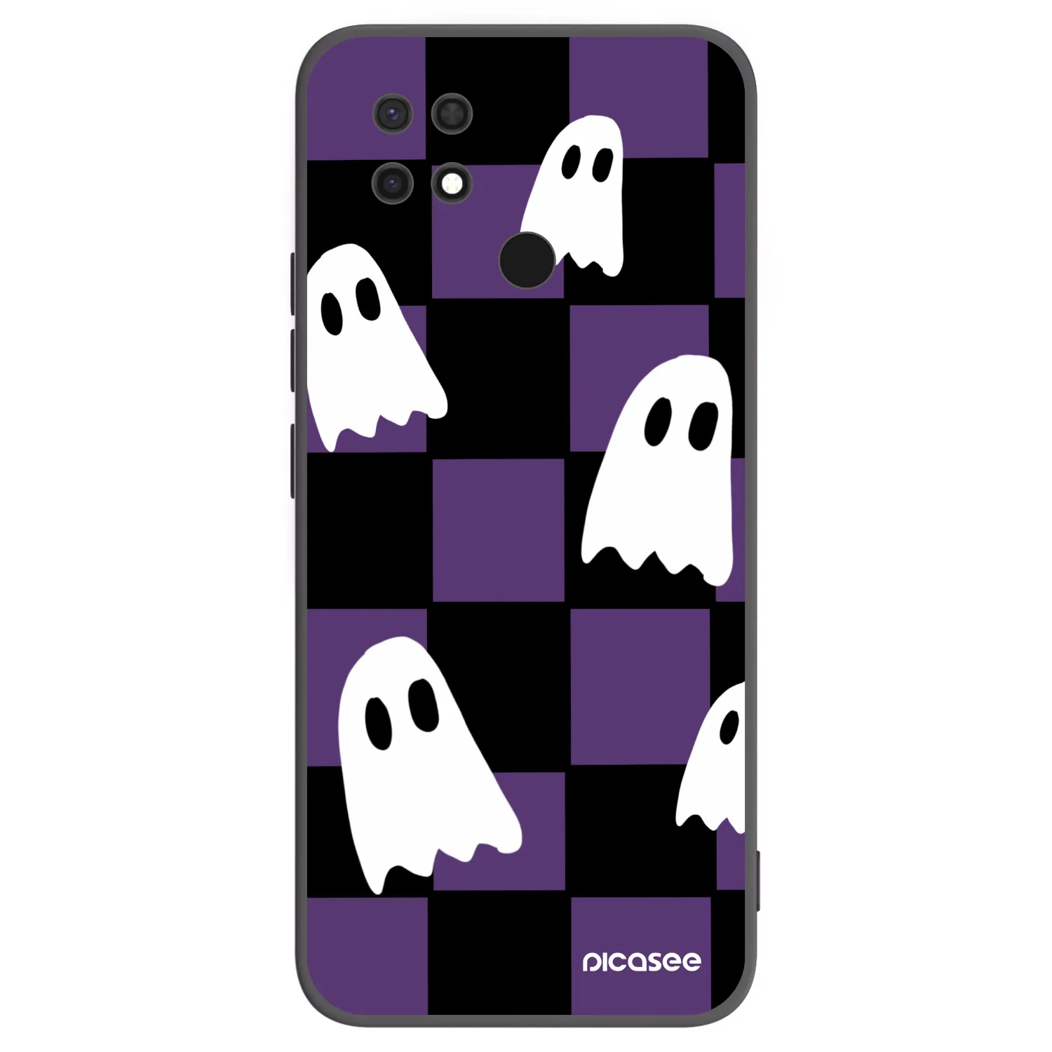 Picasee Xiaomi Redmi 10C Hülle - Schwarzes Silikon - Ghosts