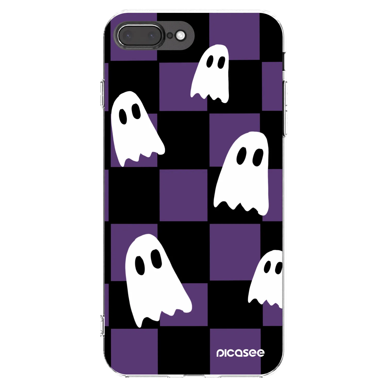 Picasee Apple iPhone 8 Plus Hülle - Transparentes Silikon - Ghosts