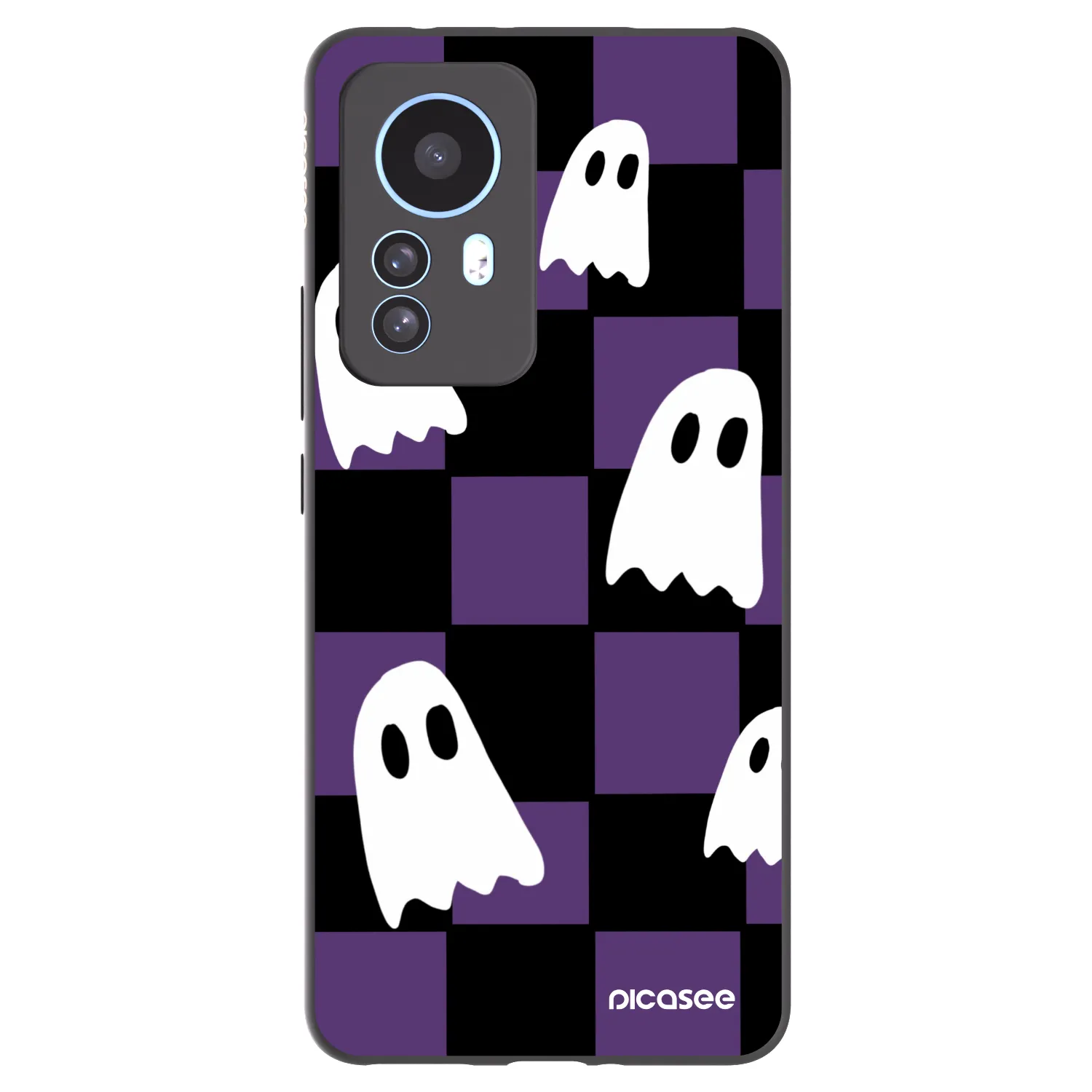Picasee Xiaomi 12T Pro Hülle - Schwarzes Silikon - Ghosts
