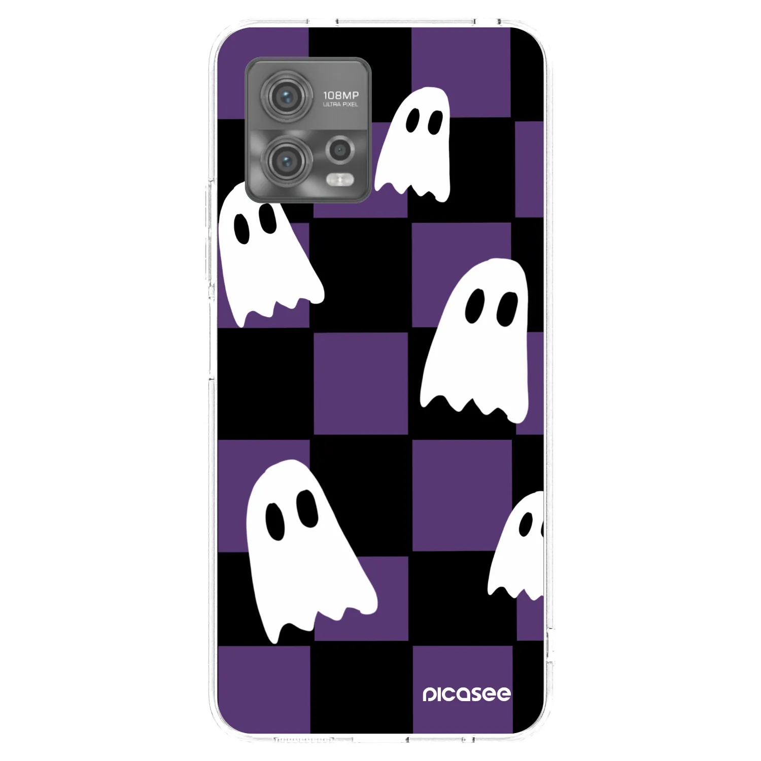 Picasee Motorola Moto G72 Hülle - Transparentes Silikon - Ghosts