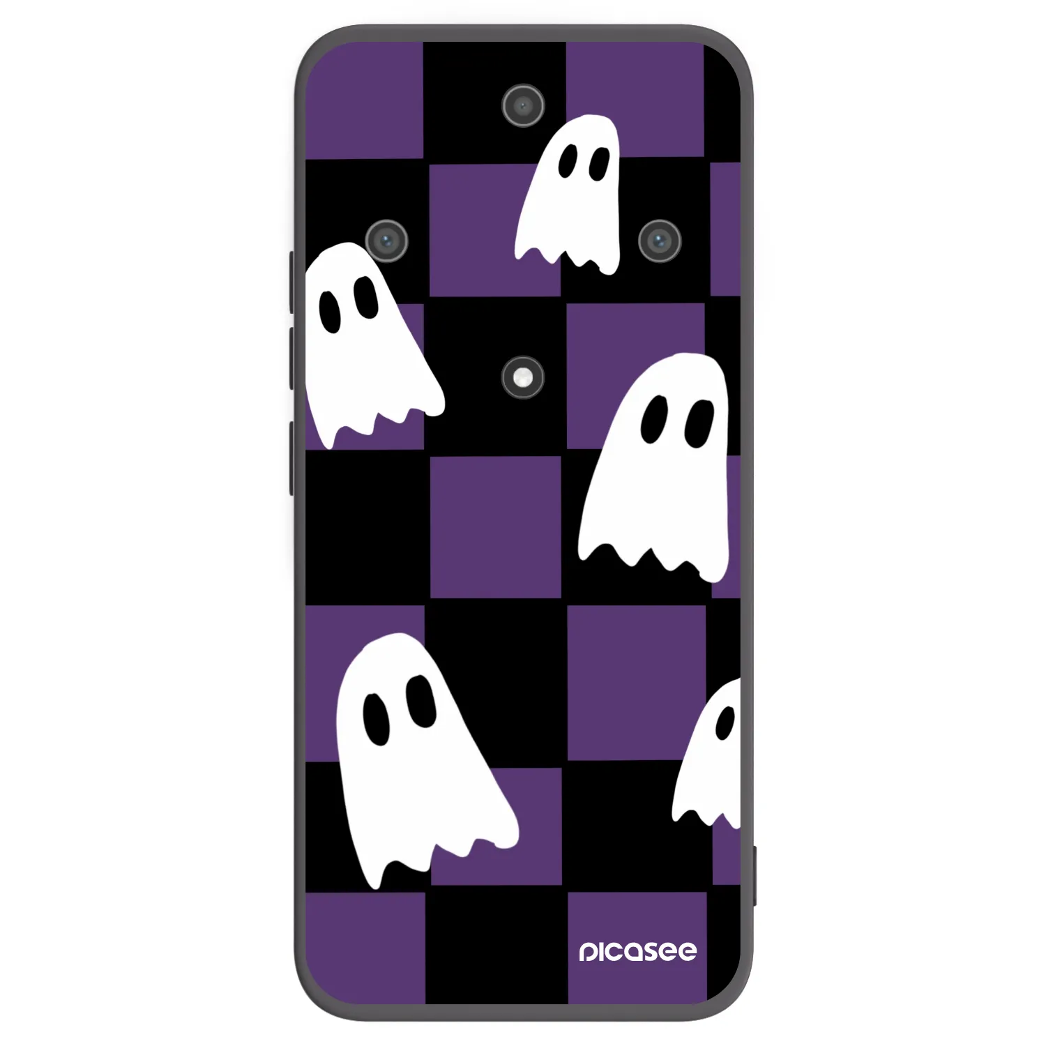 Picasee Honor Magic5 Lite 5G Hülle - Schwarzes Silikon - Ghosts
