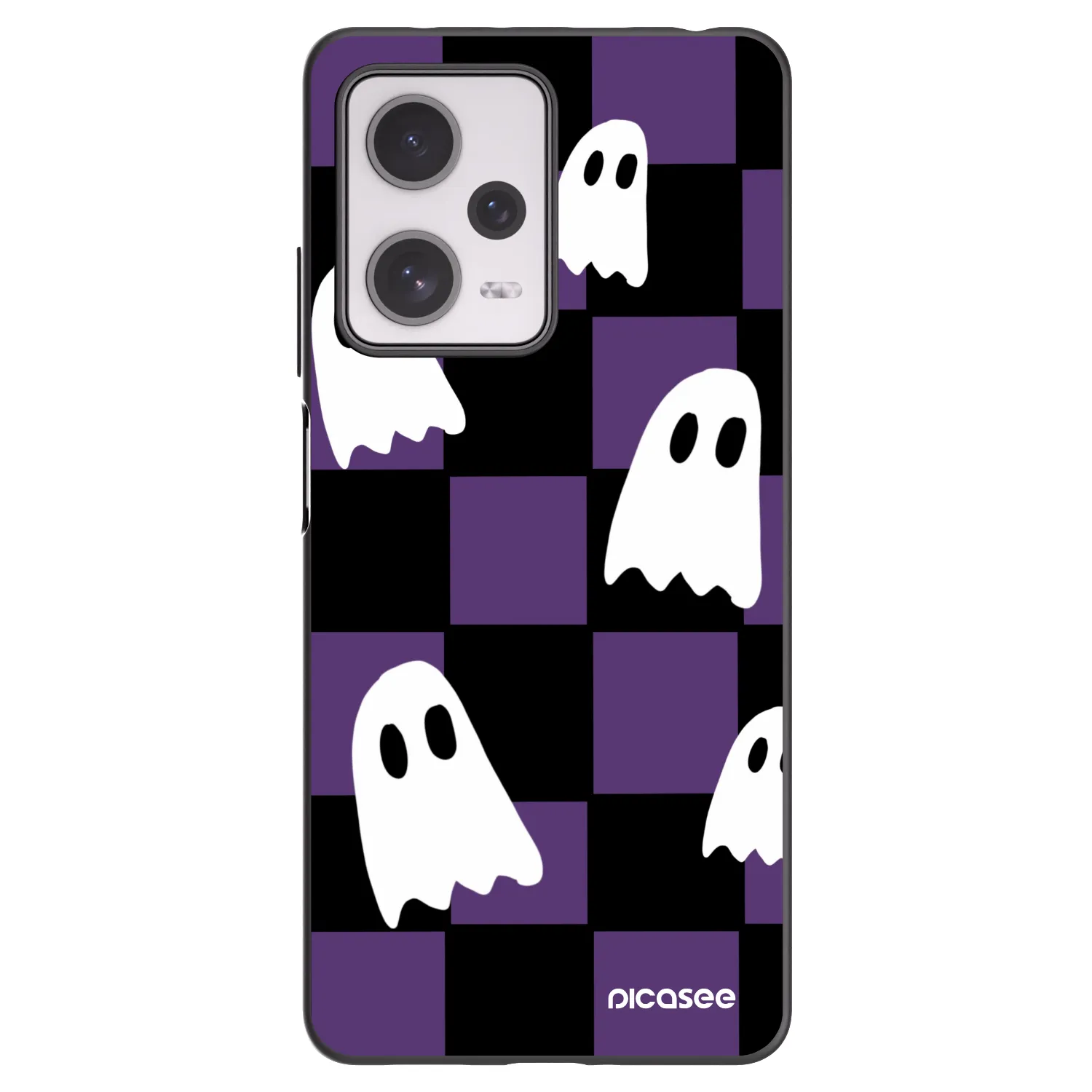 Picasee Xiaomi Redmi Note 12 Pro+ 5G Hülle - Schwarzes Silikon - Ghosts