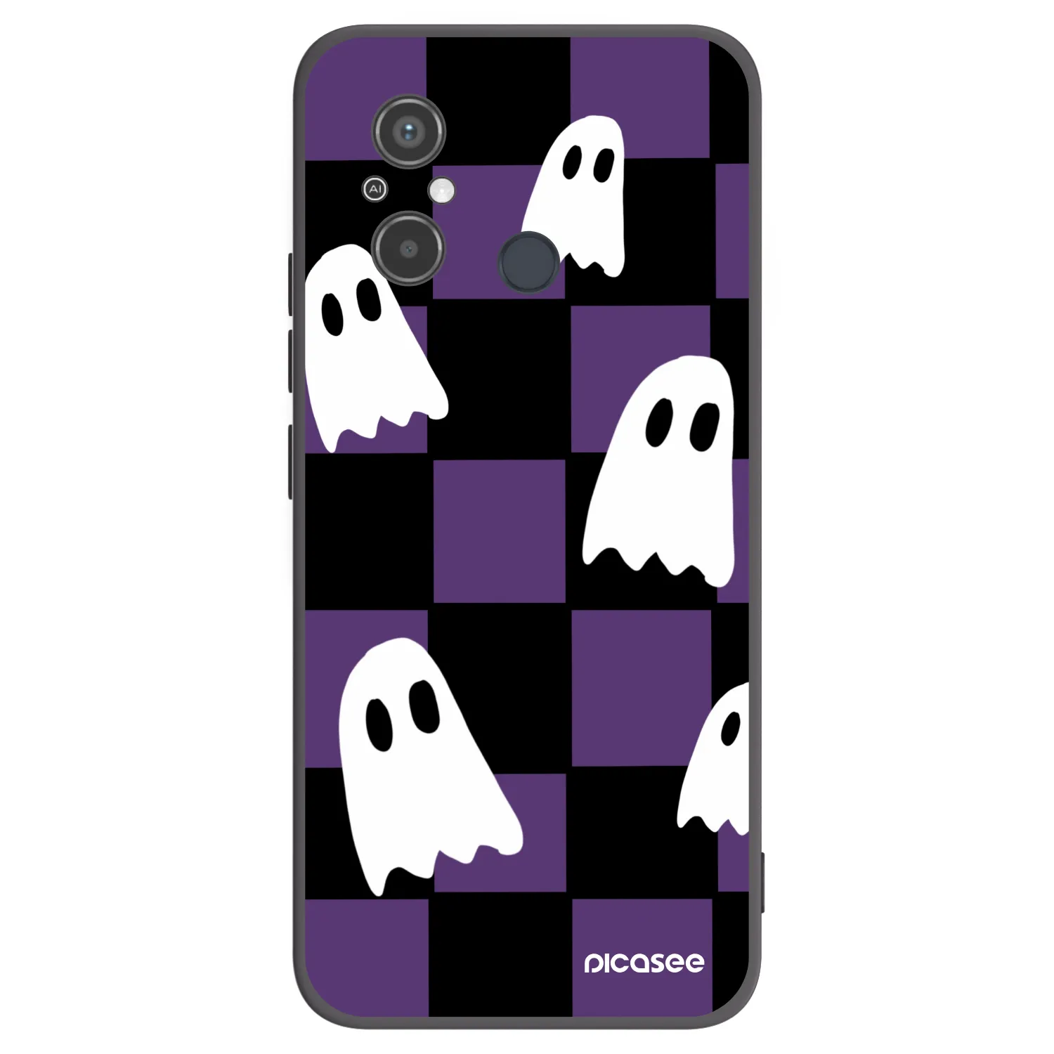 Picasee Xiaomi Redmi 12C Hülle - Schwarzes Silikon - Ghosts