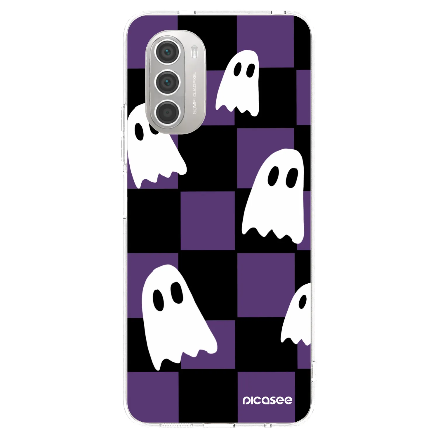 Picasee Motorola Moto G51 Hülle - Transparentes Silikon - Ghosts