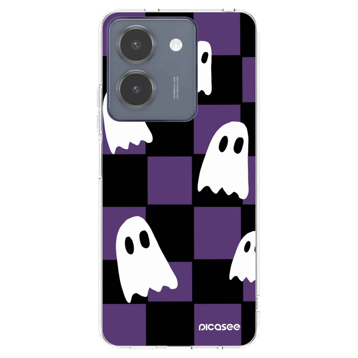 Picasee Vivo Y36 4G Hülle - Transparentes Silikon - Ghosts