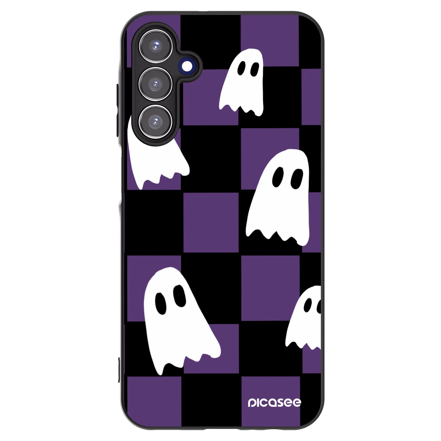 Picasee Samsung Galaxy A15 A155F 4G Hülle - Schwarzes Silikon - Ghosts
