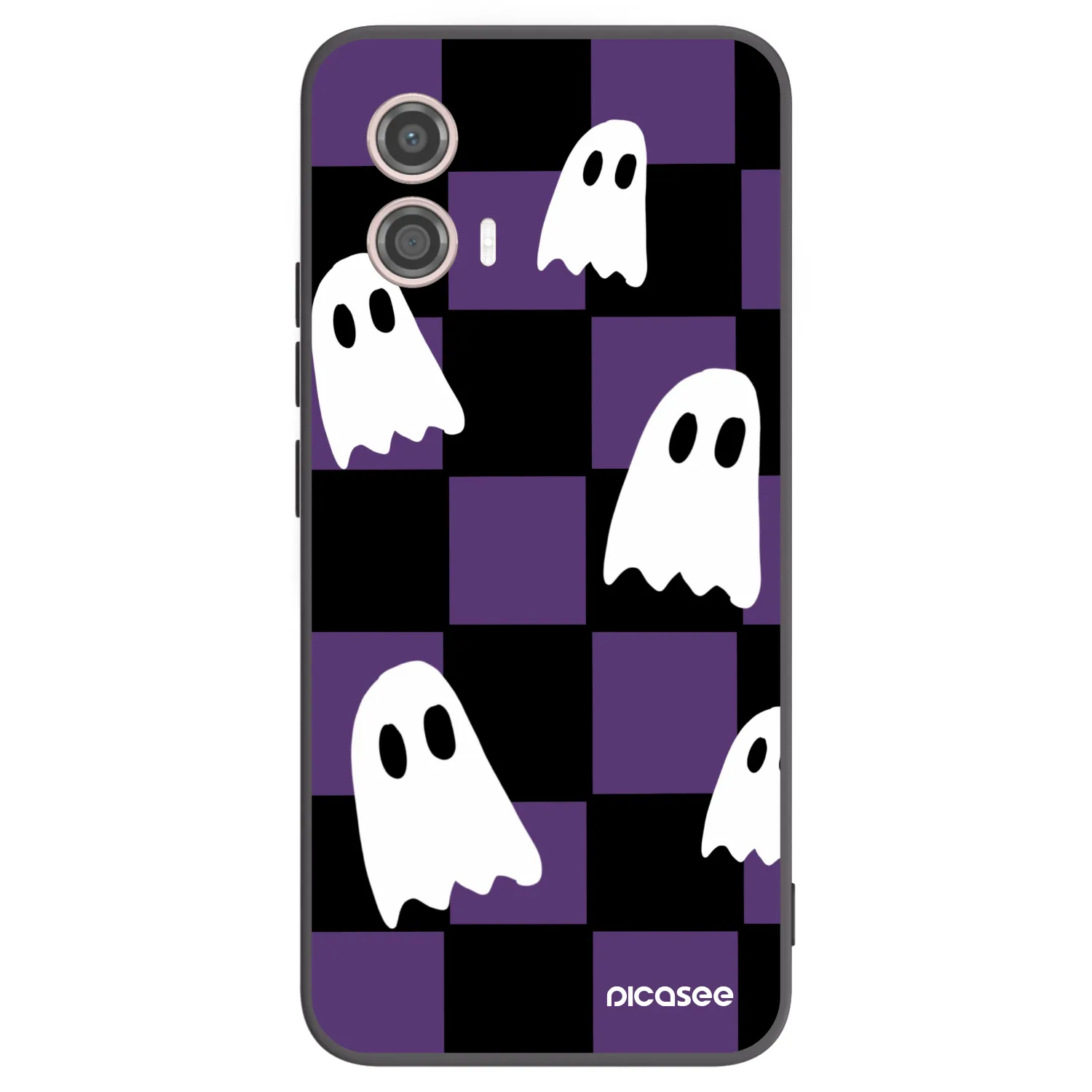 Picasee Motorola Moto G53 5G Hülle - Schwarzes Silikon - Ghosts