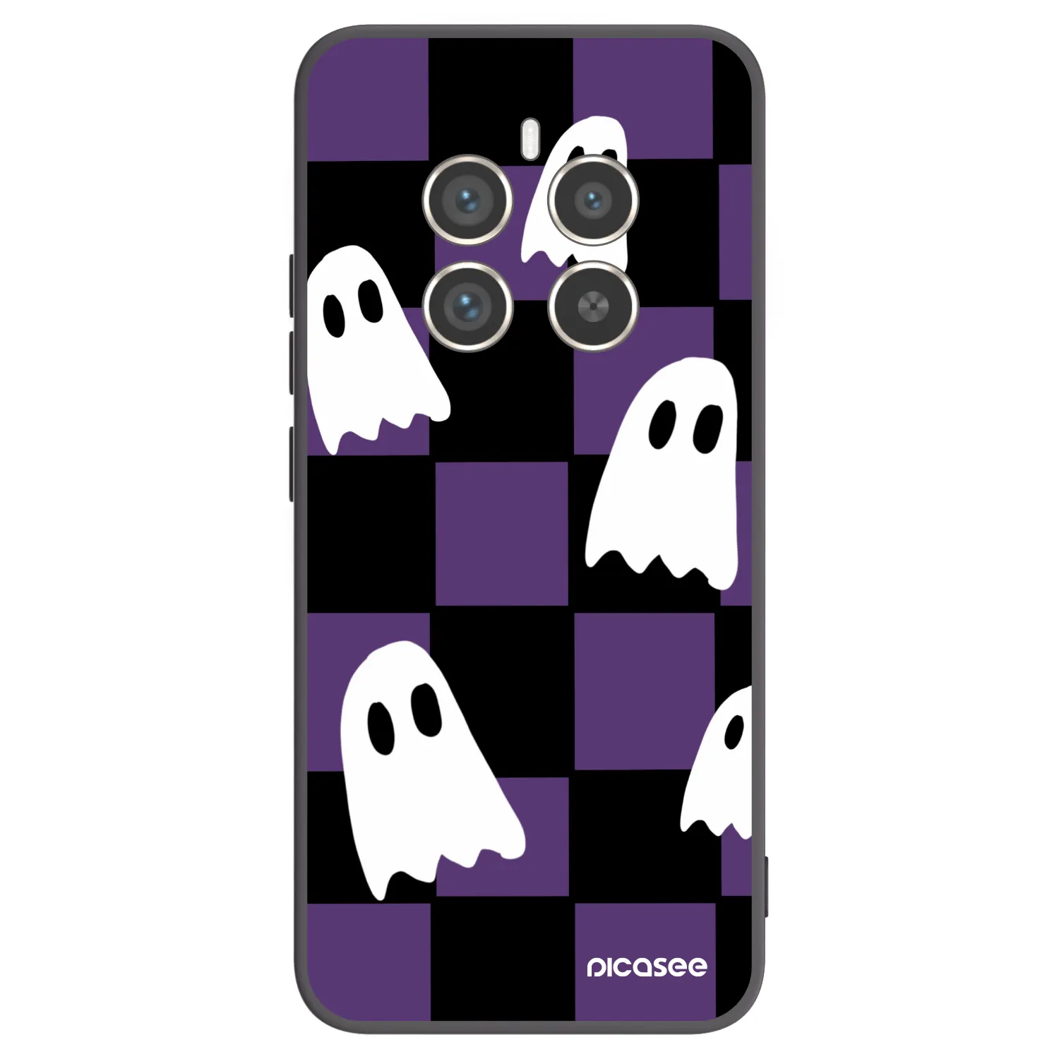 Picasee Realme 12 Pro 5G Hülle - Schwarzes Silikon - Ghosts