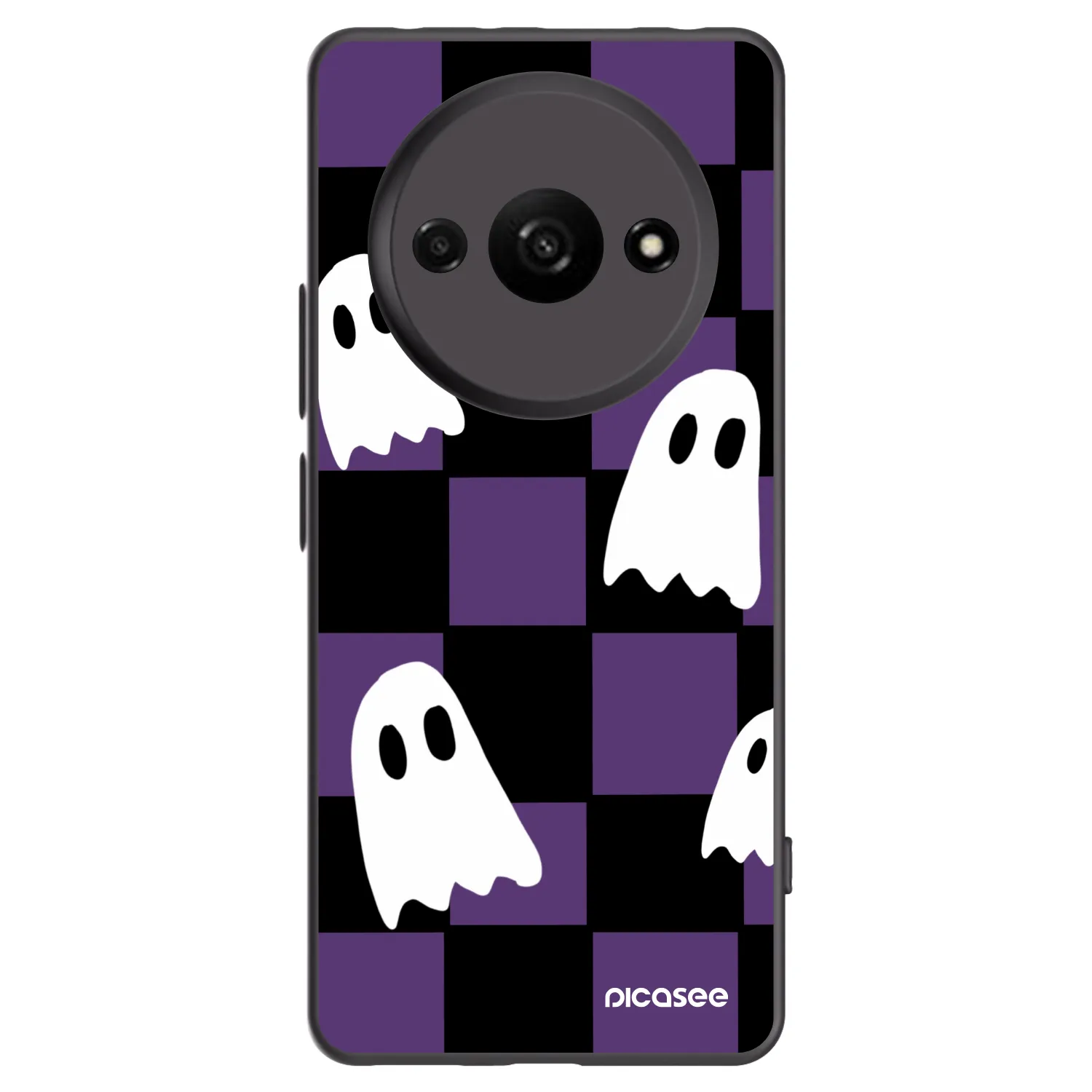 Picasee Xiaomi Redmi A3 Hülle - Schwarzes Silikon - Ghosts