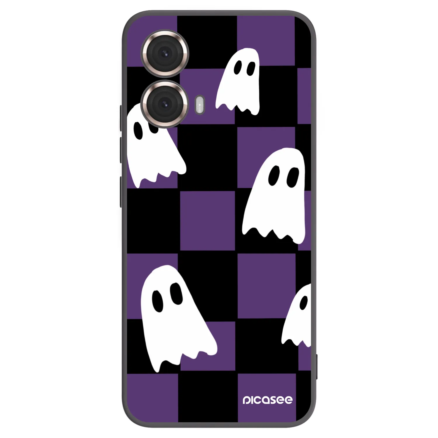 Picasee Motorola Moto G85 Hülle - Schwarzes Silikon - Ghosts