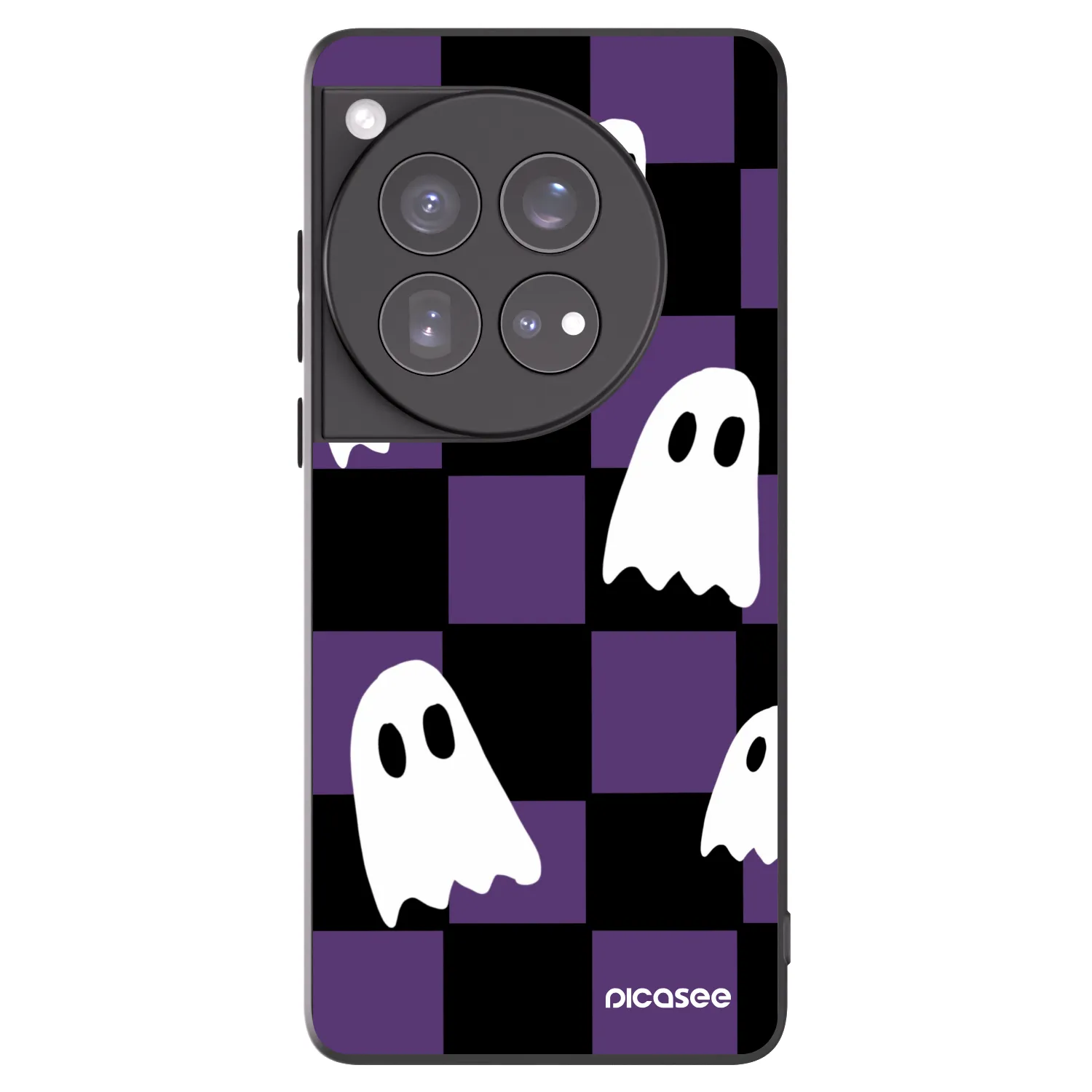 Picasee OnePlus 12 5G Hülle - Schwarzes Silikon - Ghosts
