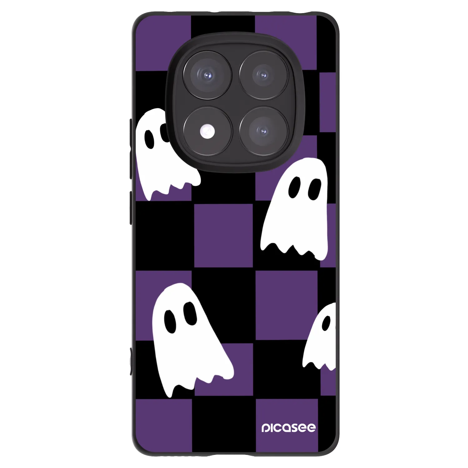 Picasee Xiaomi Redmi Note 14 Pro 5G Hülle - Schwarzes Silikon - Ghosts