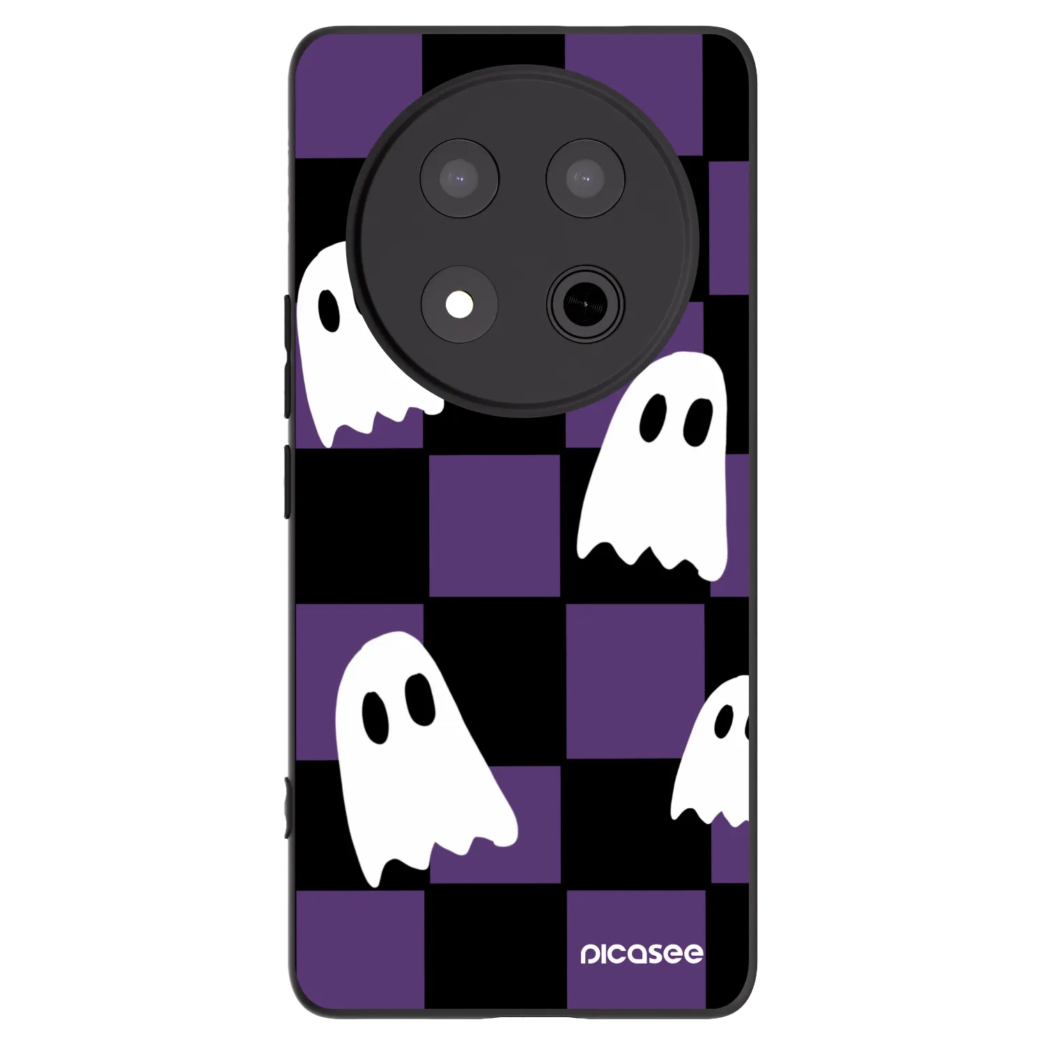 Picasee Honor Magic7 Lite 5G Hülle - Schwarzes Silikon - Ghosts