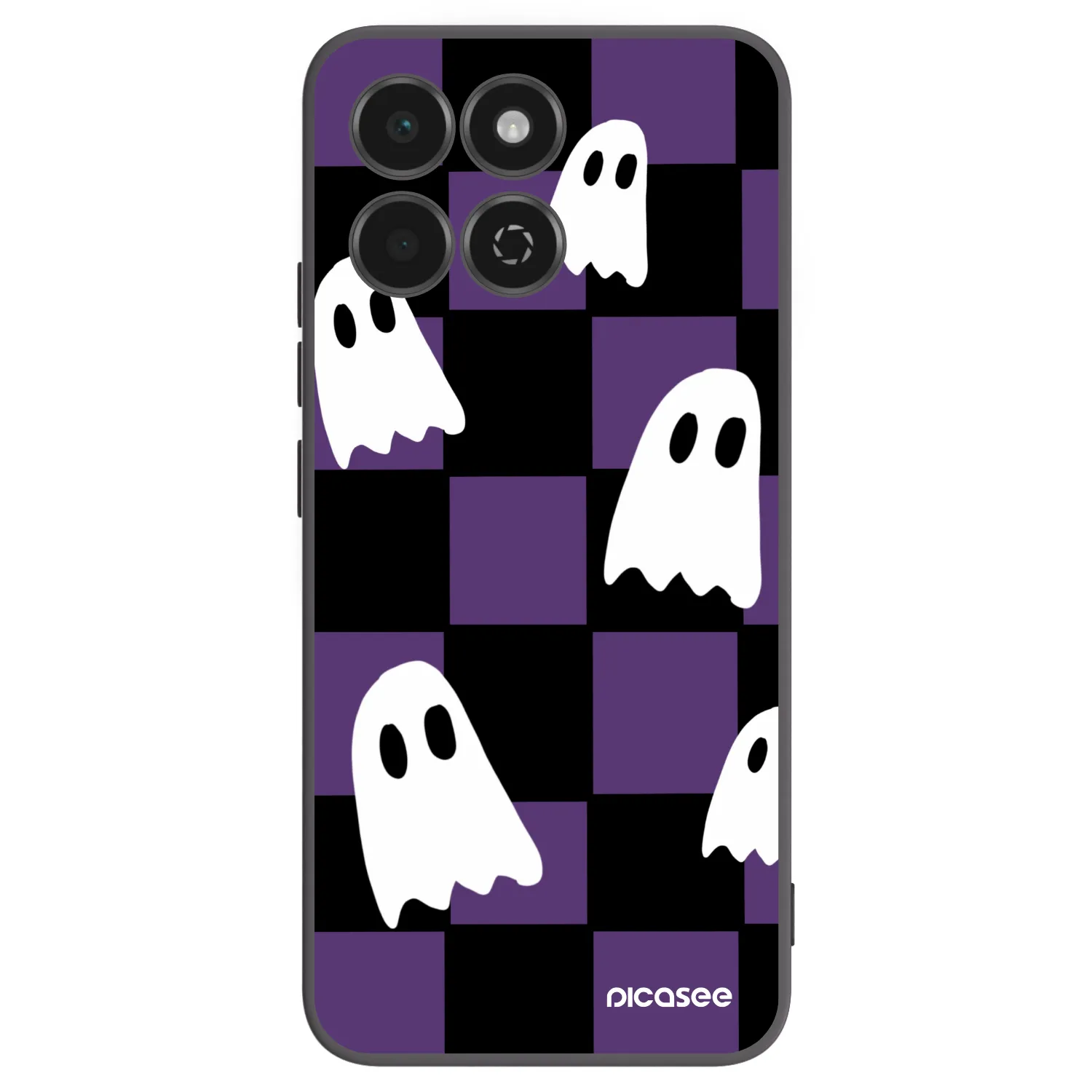 Picasee Honor 200 Smart 5G Hülle - Schwarzes Silikon - Ghosts