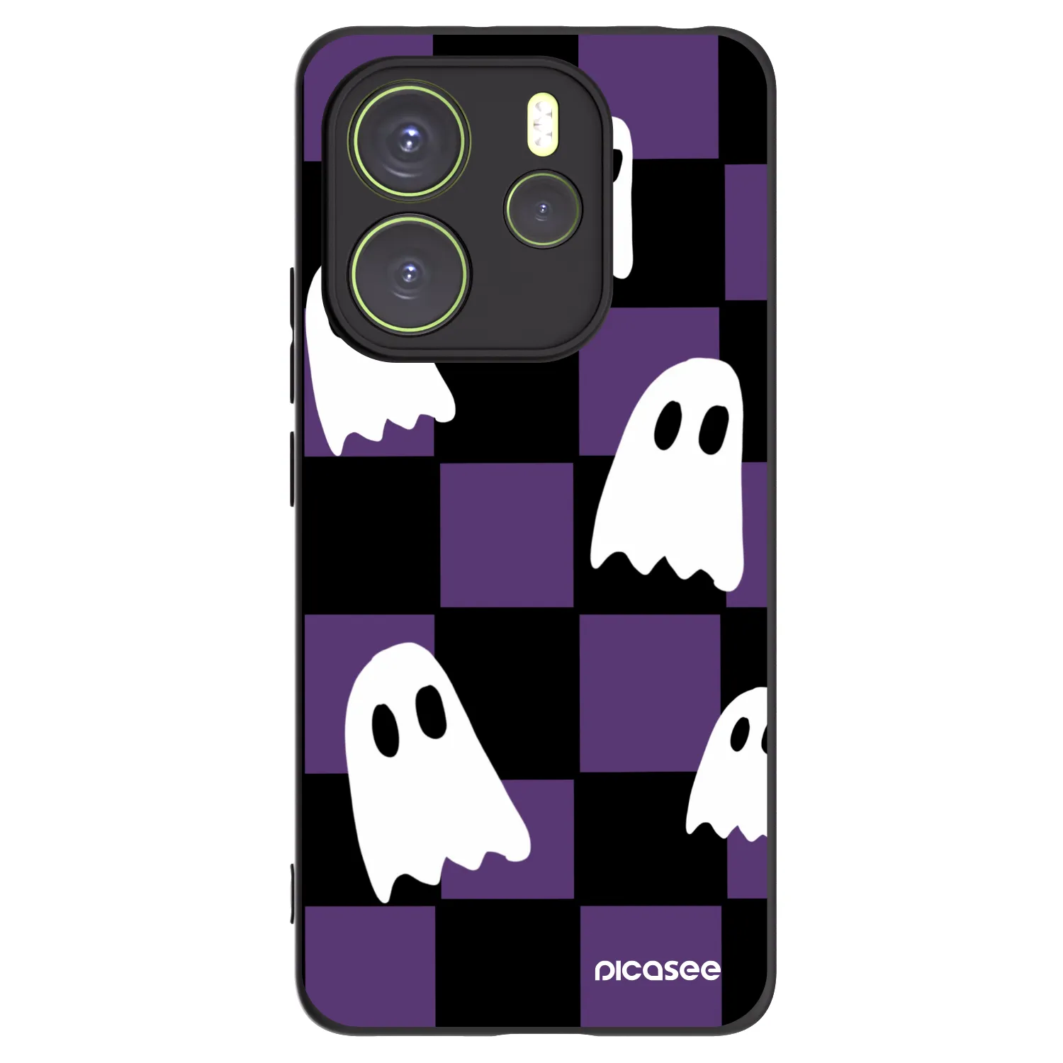 Picasee Xiaomi Redmi Note 14 4G Hülle - Schwarzes Silikon - Ghosts