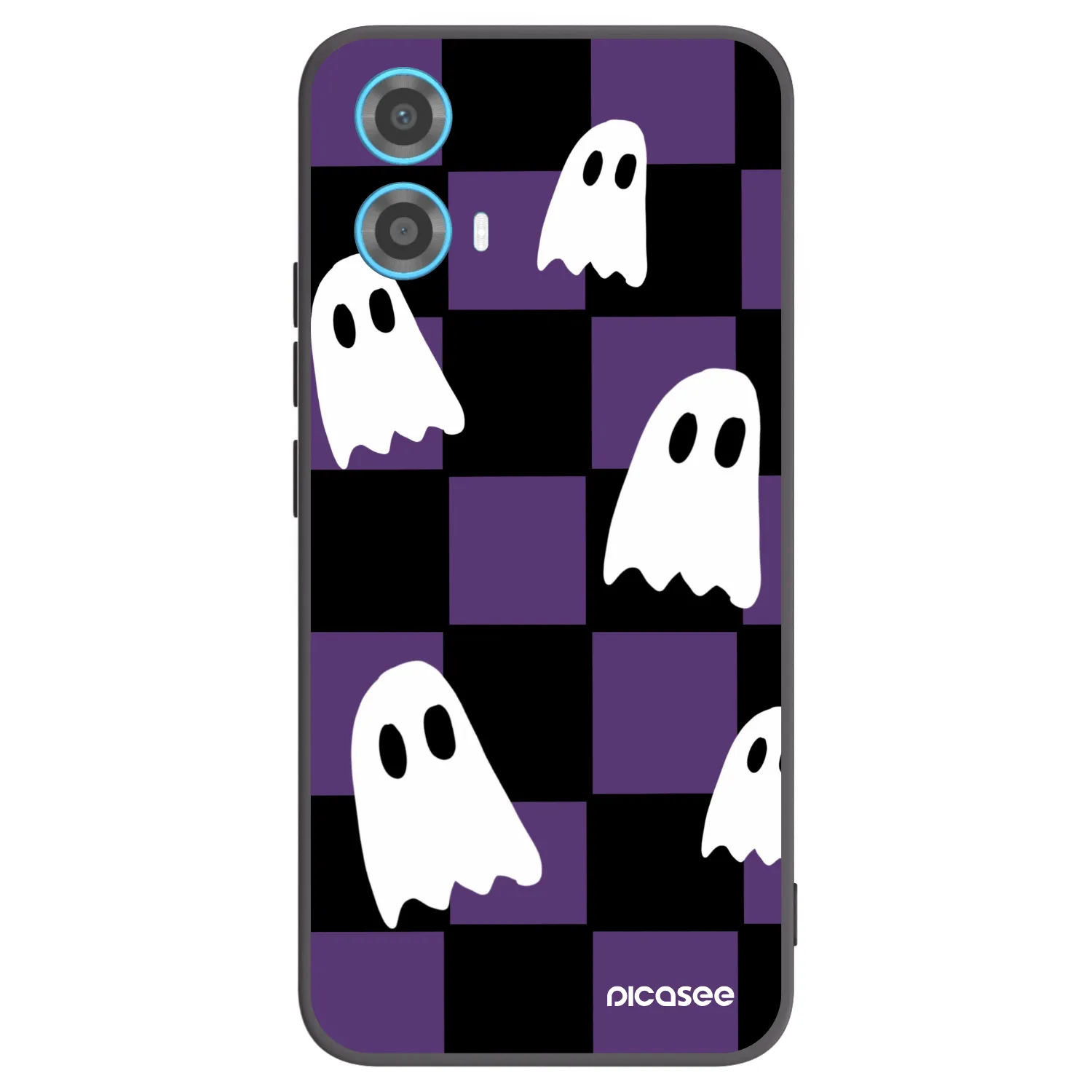 Picasee Motorola Moto G34 5G Hülle - Schwarzes Silikon - Ghosts