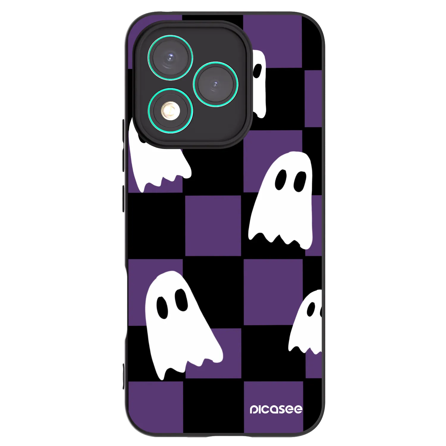 Picasee Honor 400 Lite 5G Hülle - Schwarzes Silikon - Ghosts