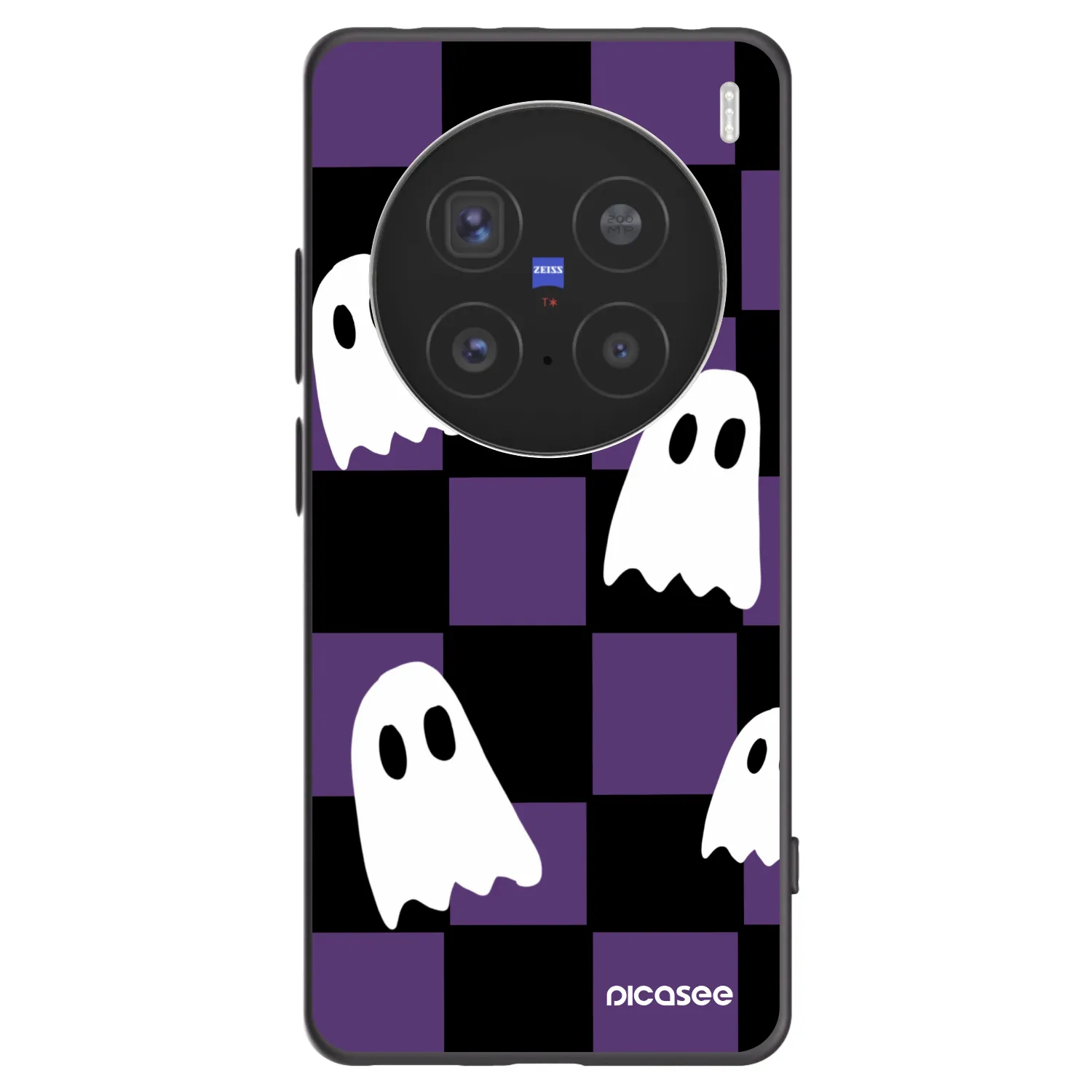 Picasee Vivo X200 Pro Hülle - Schwarzes Silikon - Ghosts