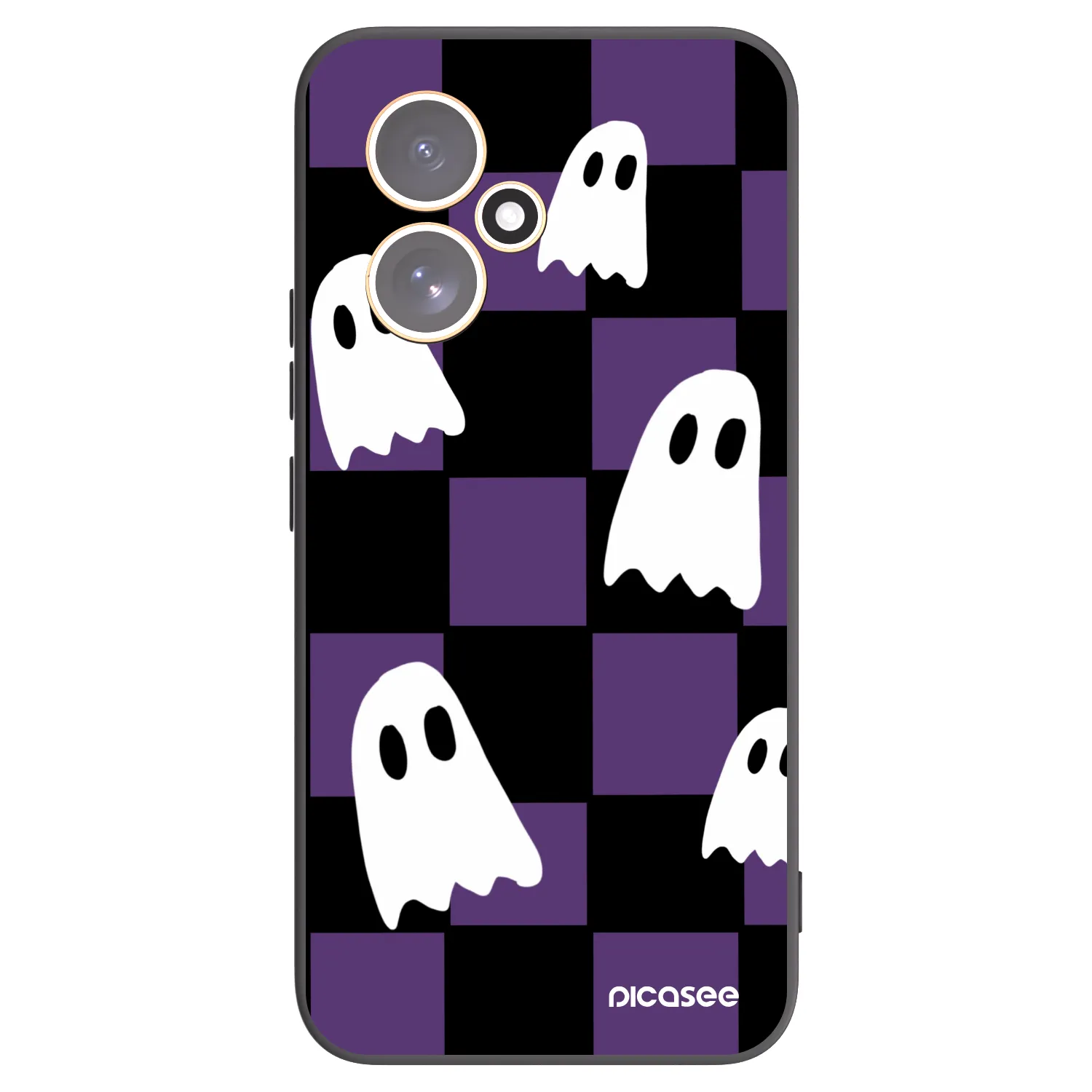 Picasee Honor 400 5G Hülle - Schwarzes Silikon - Ghosts