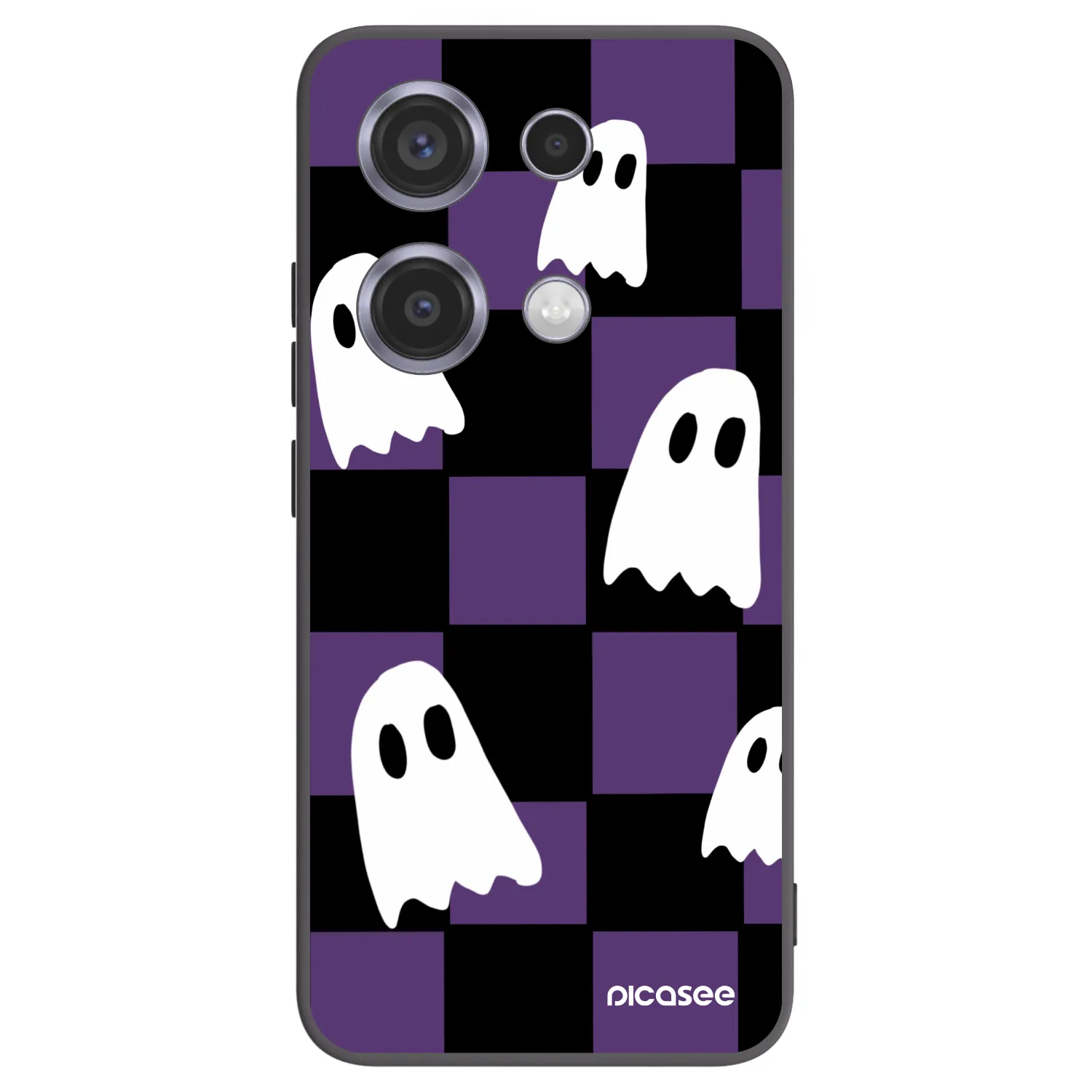 Picasee Xiaomi Redmi Note 14S Hülle - Schwarzes Silikon - Ghosts
