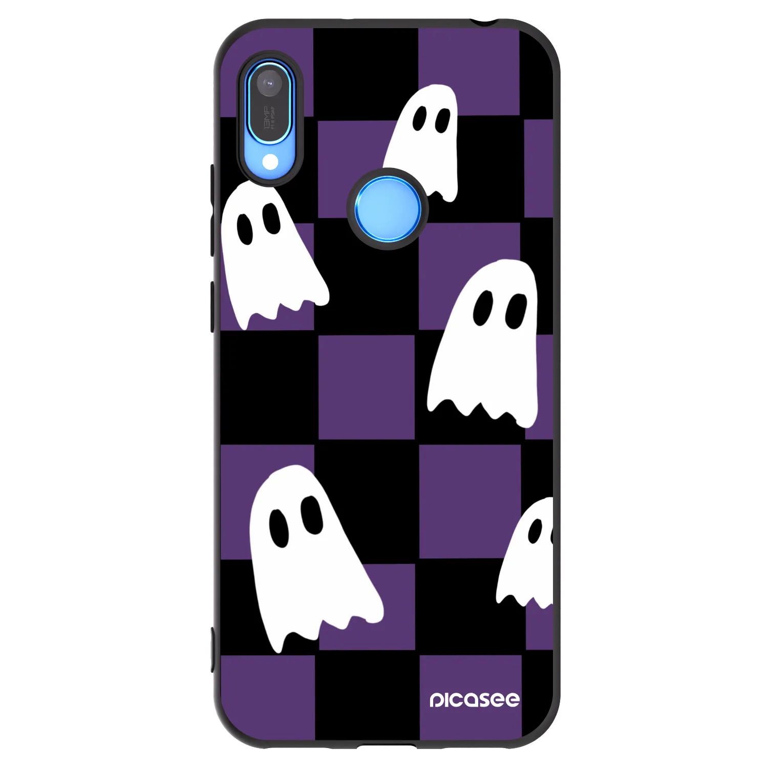 Picasee Huawei Y6 2019 Hülle - Schwarzes Silikon - Ghosts
