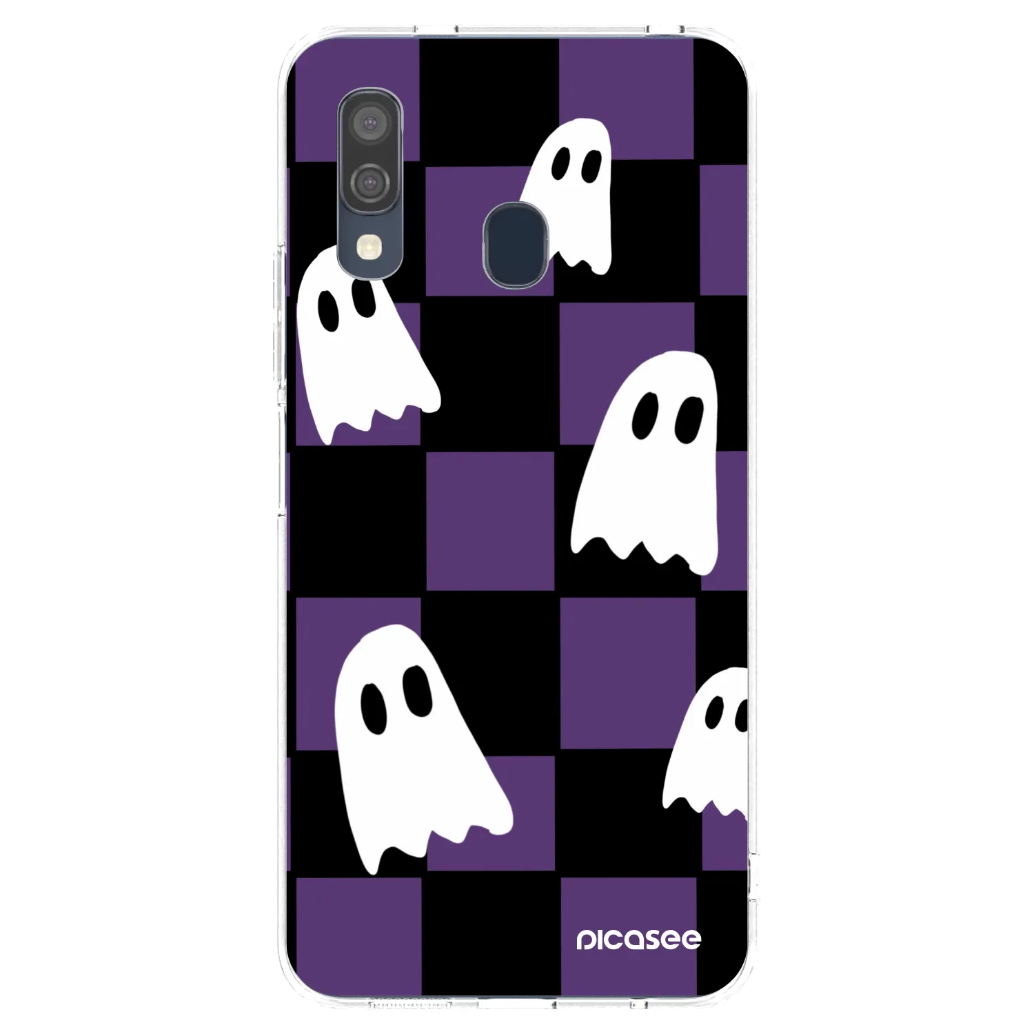 Picasee Samsung Galaxy A40 A405F Hülle - Transparentes Silikon - Ghosts