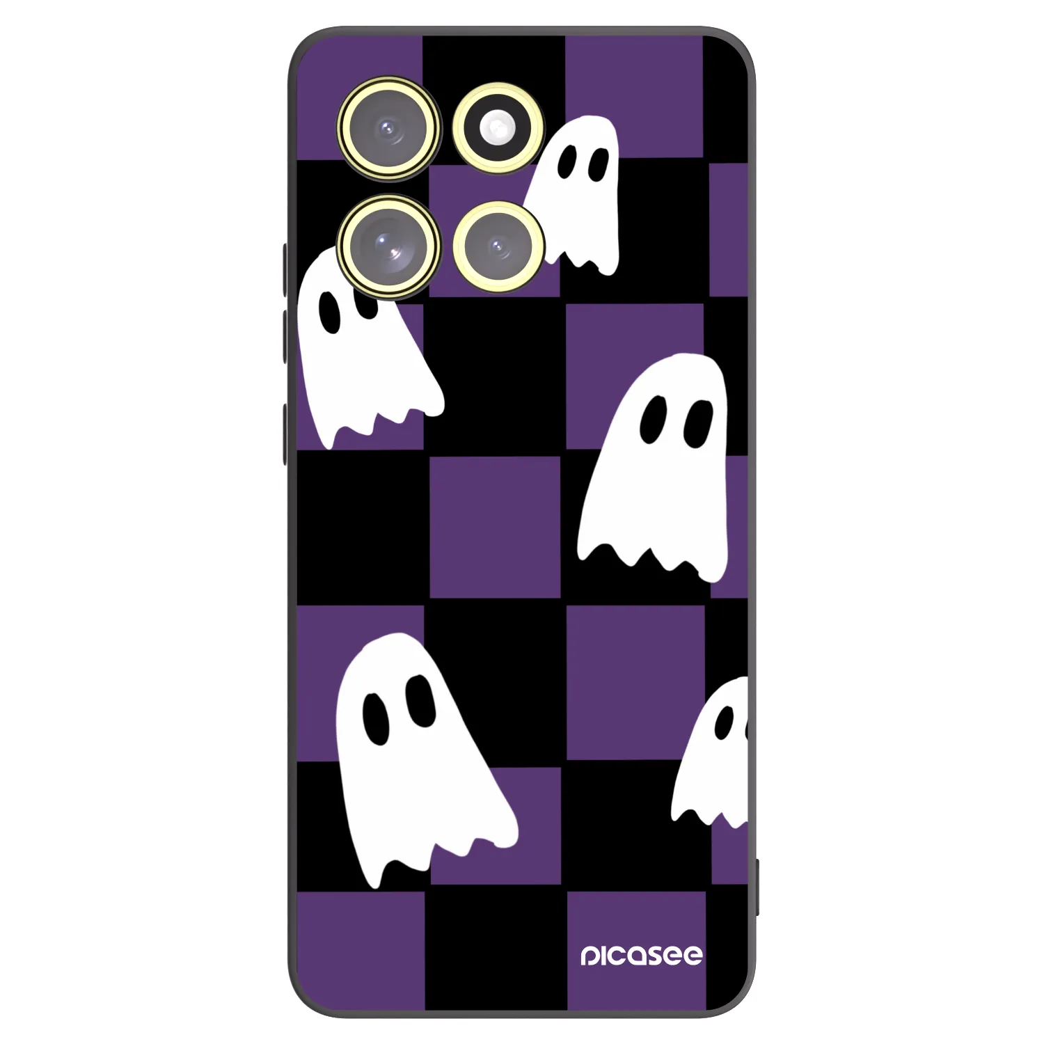 Picasee Motorola Moto G86 5G Hülle - Schwarzes Silikon - Ghosts