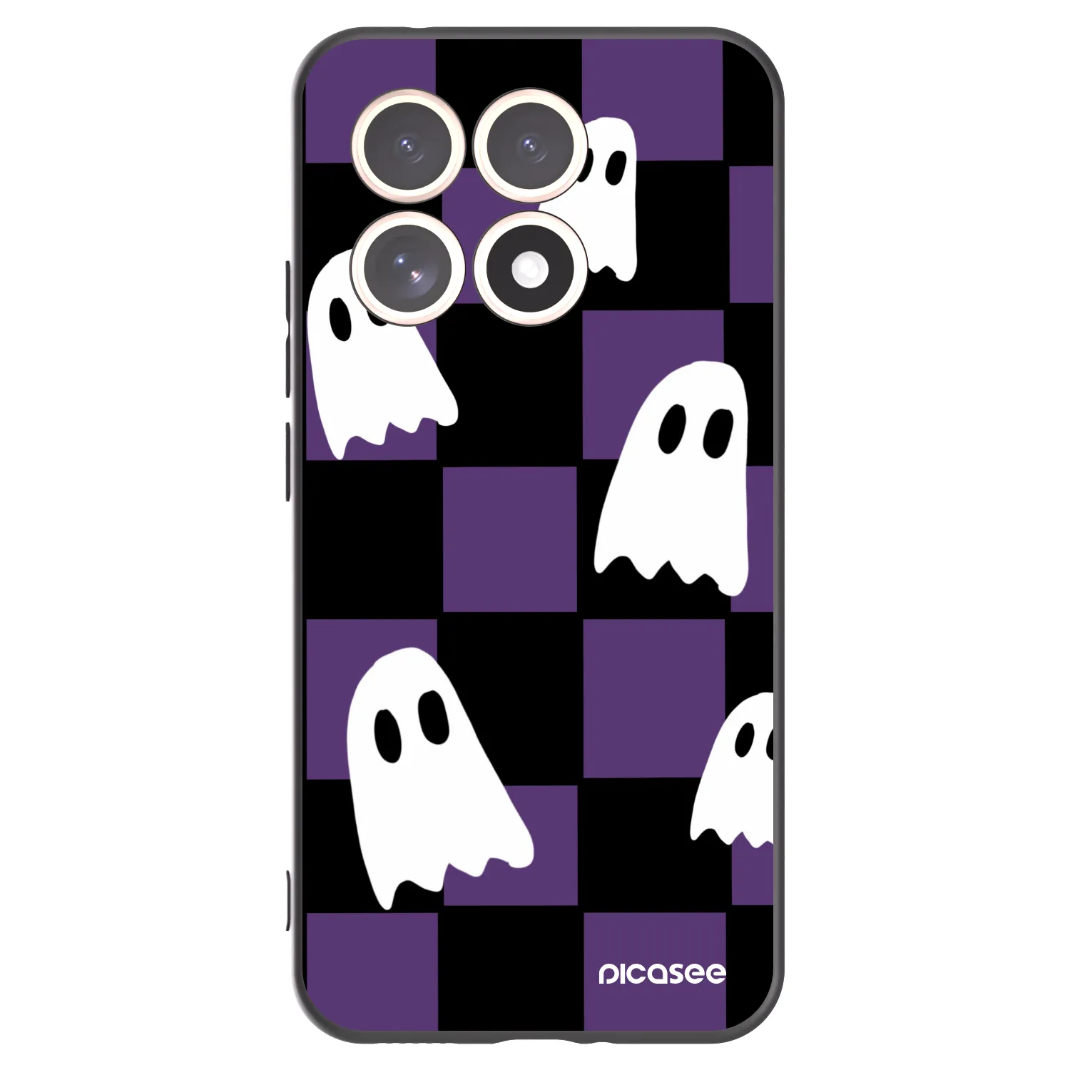 Picasee Xiaomi 15T Hülle - Schwarzes Silikon - Ghosts