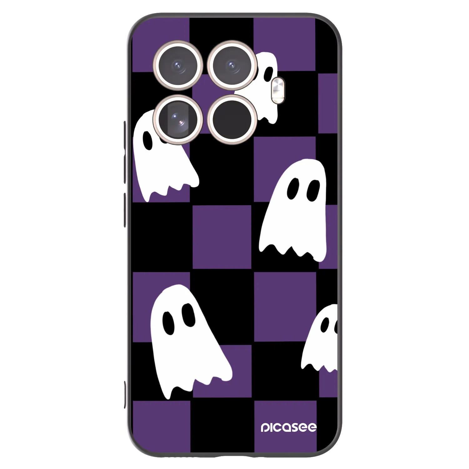 Picasee Xiaomi 15T Pro Hülle - Schwarzes Silikon - Ghosts