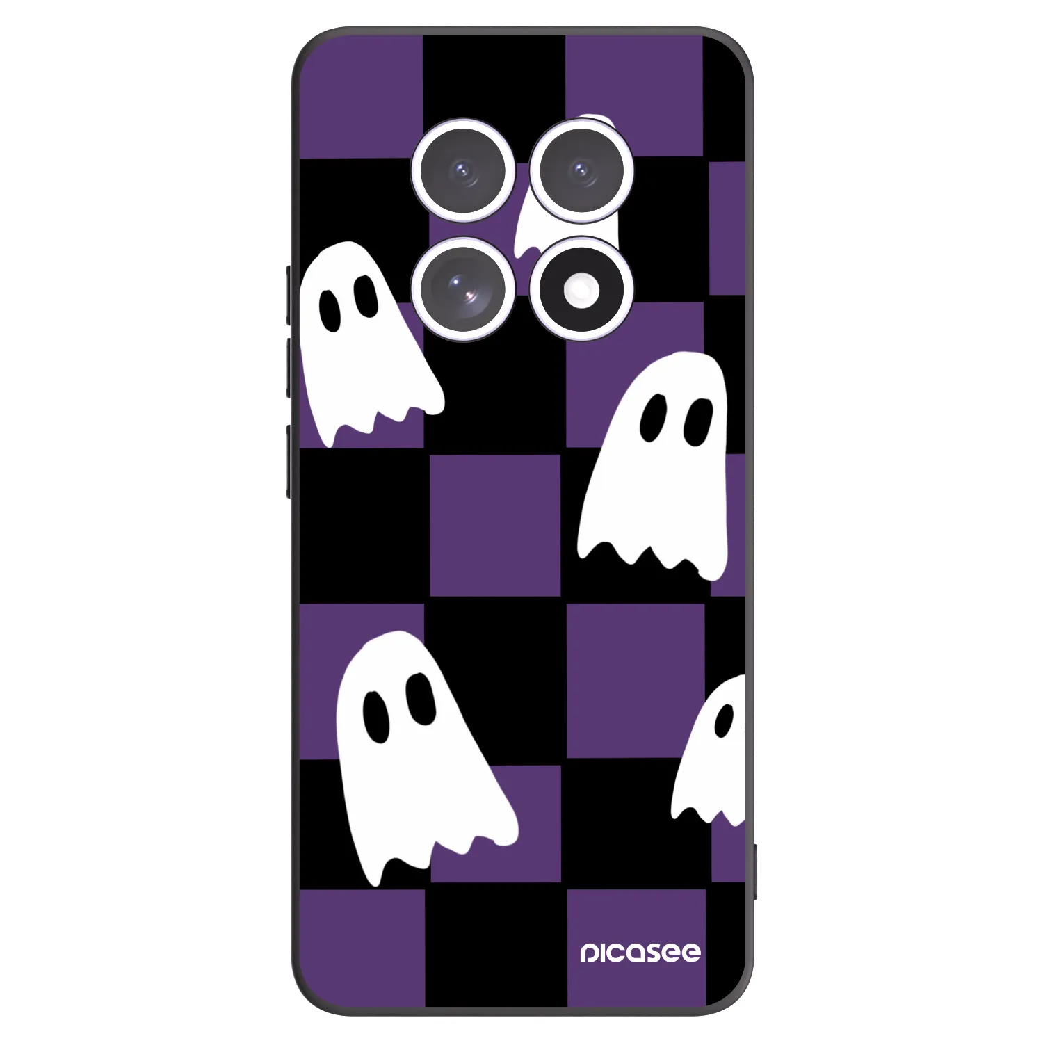 Picasee Xiaomi Redmi Note 15 4G Hülle - Schwarzes Silikon - Ghosts