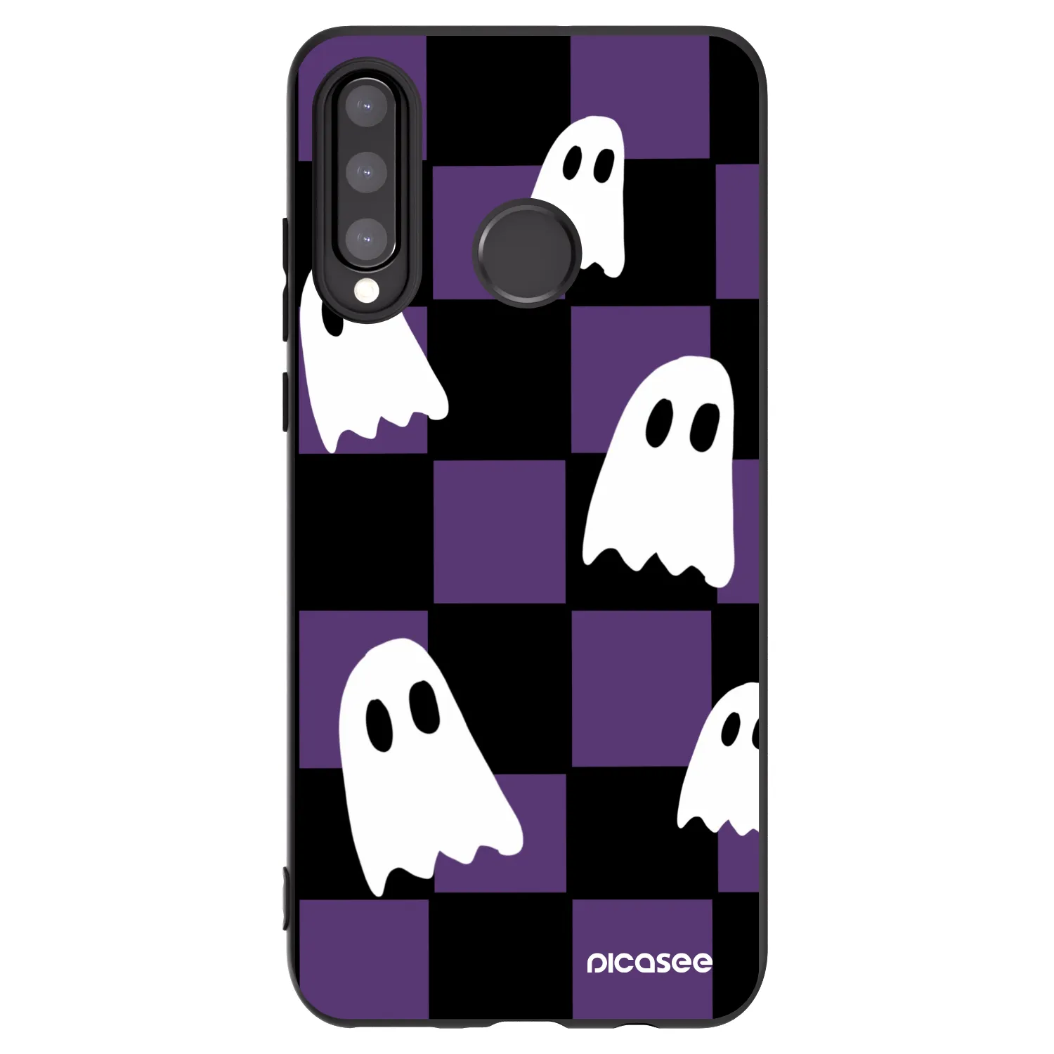 Picasee Huawei P30 Lite Hülle - Schwarzes Silikon - Ghosts