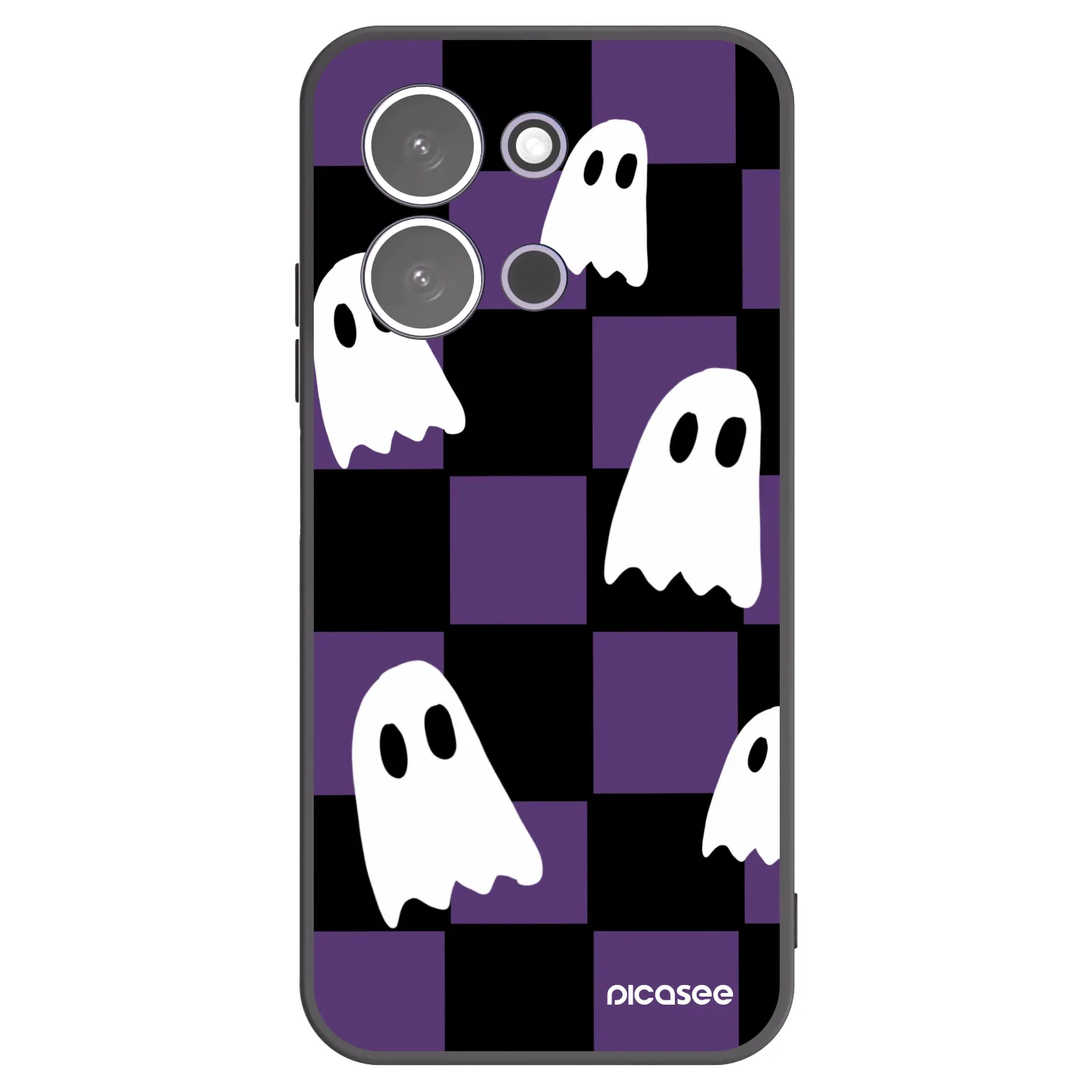 Picasee Xiaomi Redmi 15C 5G Hülle - Schwarzes Silikon - Ghosts