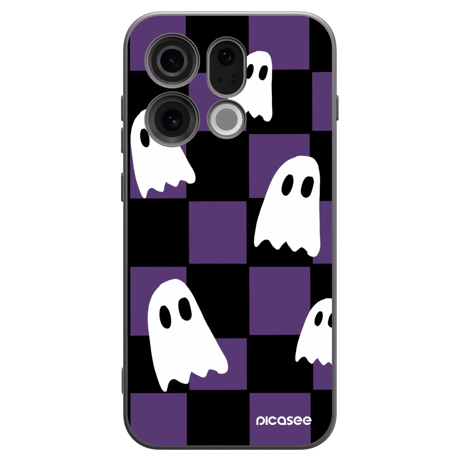 Picasee OPPO Find X9 Hülle - Schwarzes Silikon - Ghosts