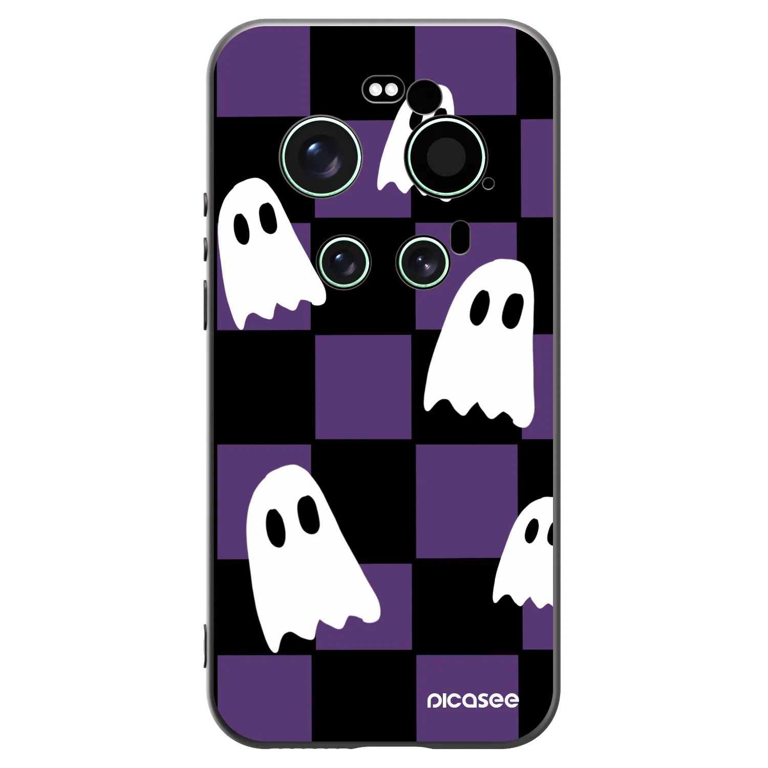Picasee Xiaomi 17 Ultra Hülle - Schwarzes Silikon - Ghosts