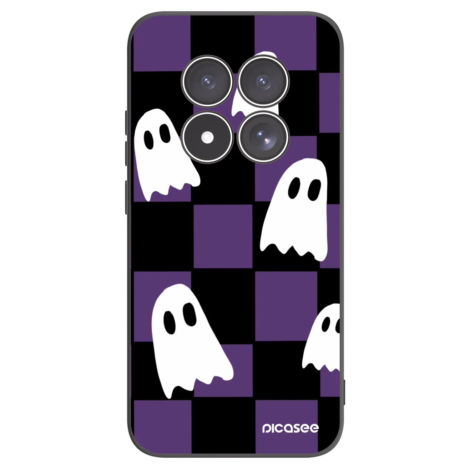 Picasee Xiaomi Redmi Note 15 Pro 5G Hülle - Schwarzes Silikon - Ghosts
