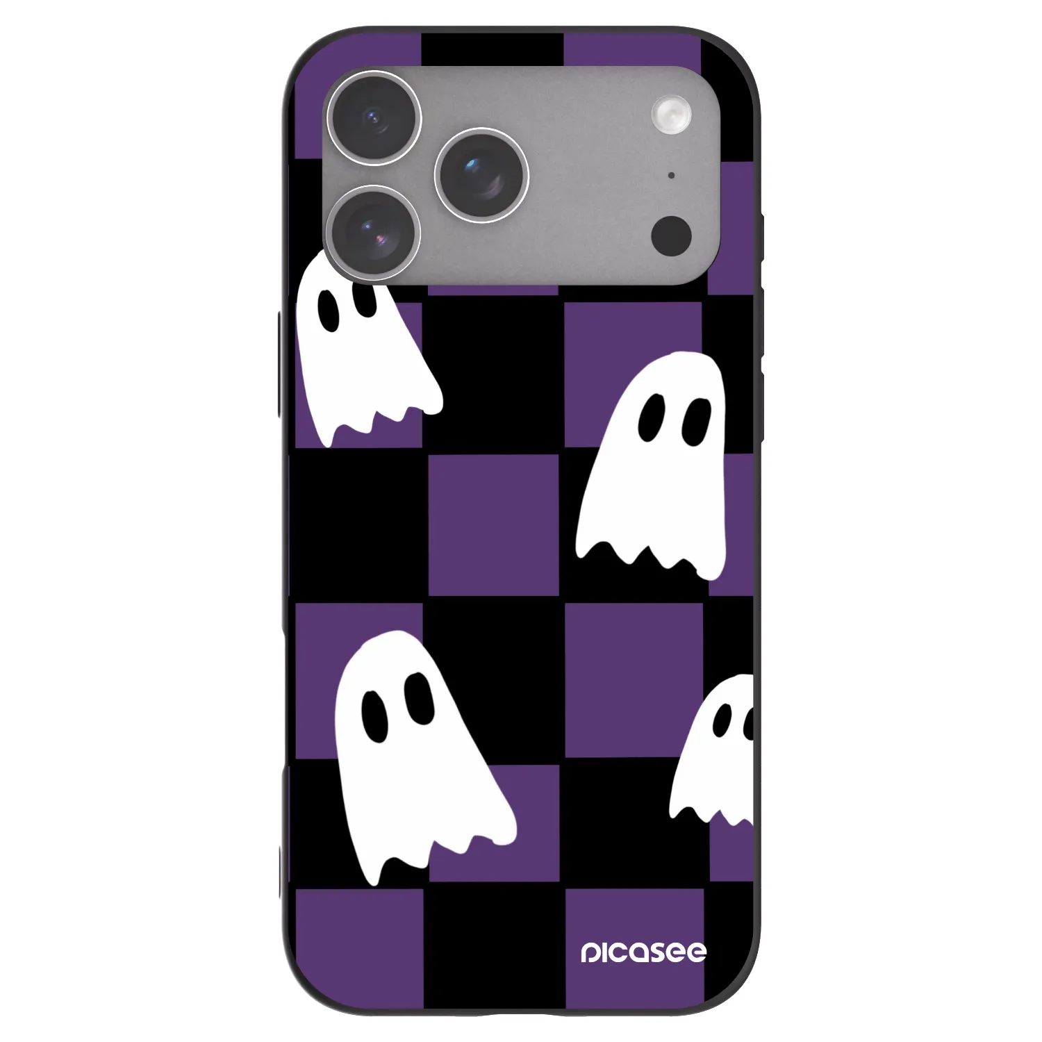Picasee Apple iPhone 18 Pro Max Hülle - Schwarzes Silikon - Ghosts