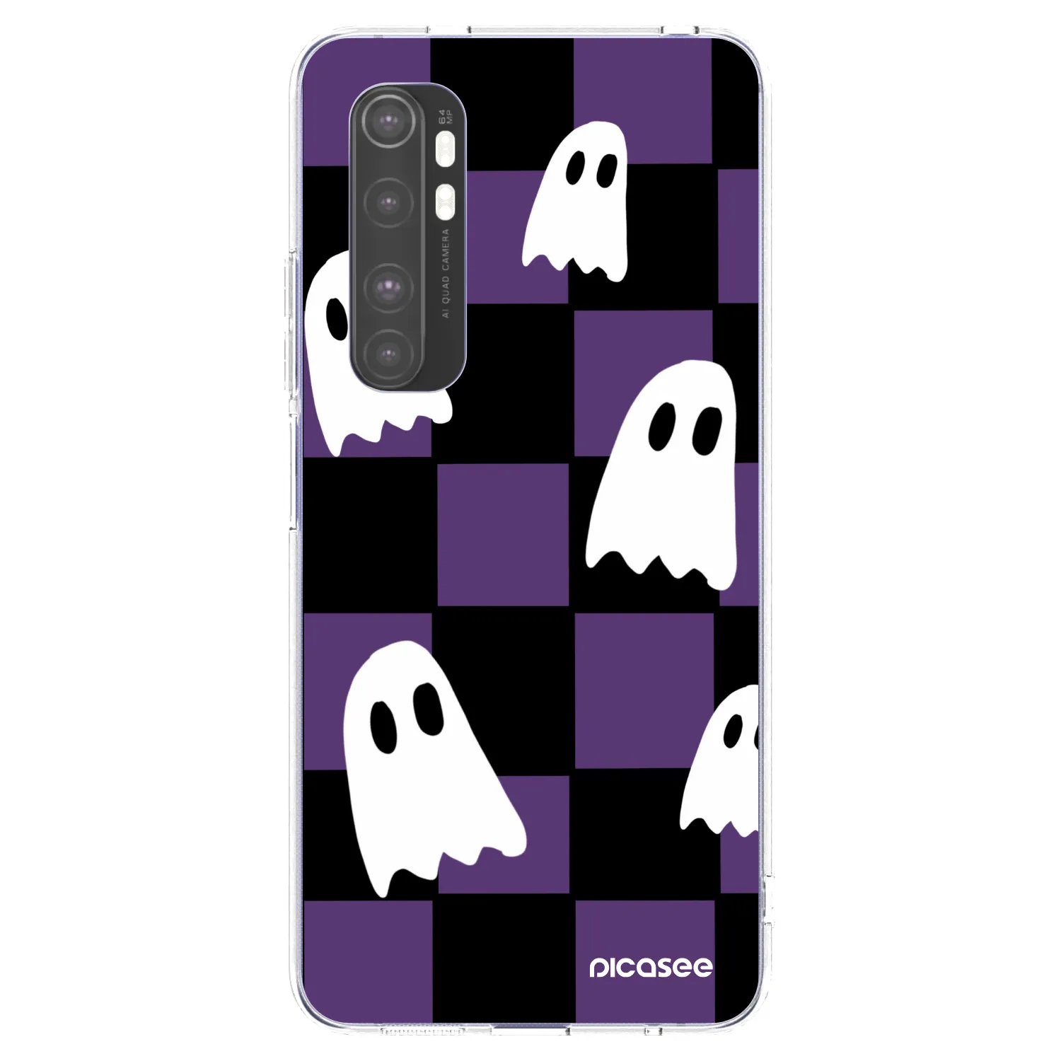 Picasee Xiaomi Mi Note 10 Lite Hülle - Transparentes Silikon - Ghosts