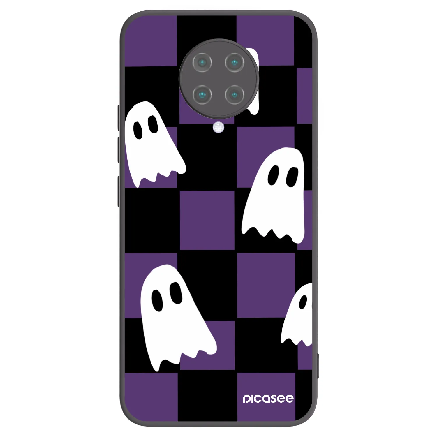 Picasee Xiaomi Poco F2 Pro Hülle - Schwarzes Silikon - Ghosts