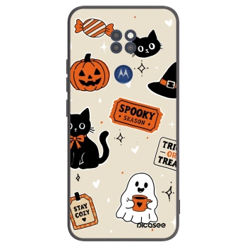 Hülle für Motorola Moto G9 Play - Halloween stickers