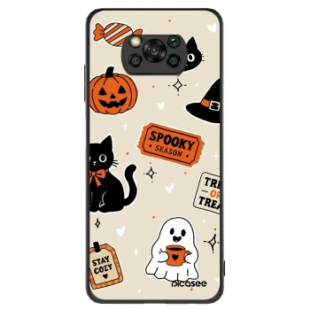 Hülle für Xiaomi Poco X3 - Halloween stickers