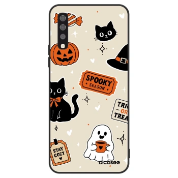 Hülle für Samsung Galaxy A70 A705F - Halloween stickers