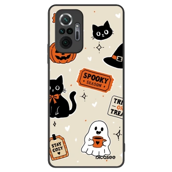 Hülle für Xiaomi Redmi Note 10 Pro - Halloween stickers